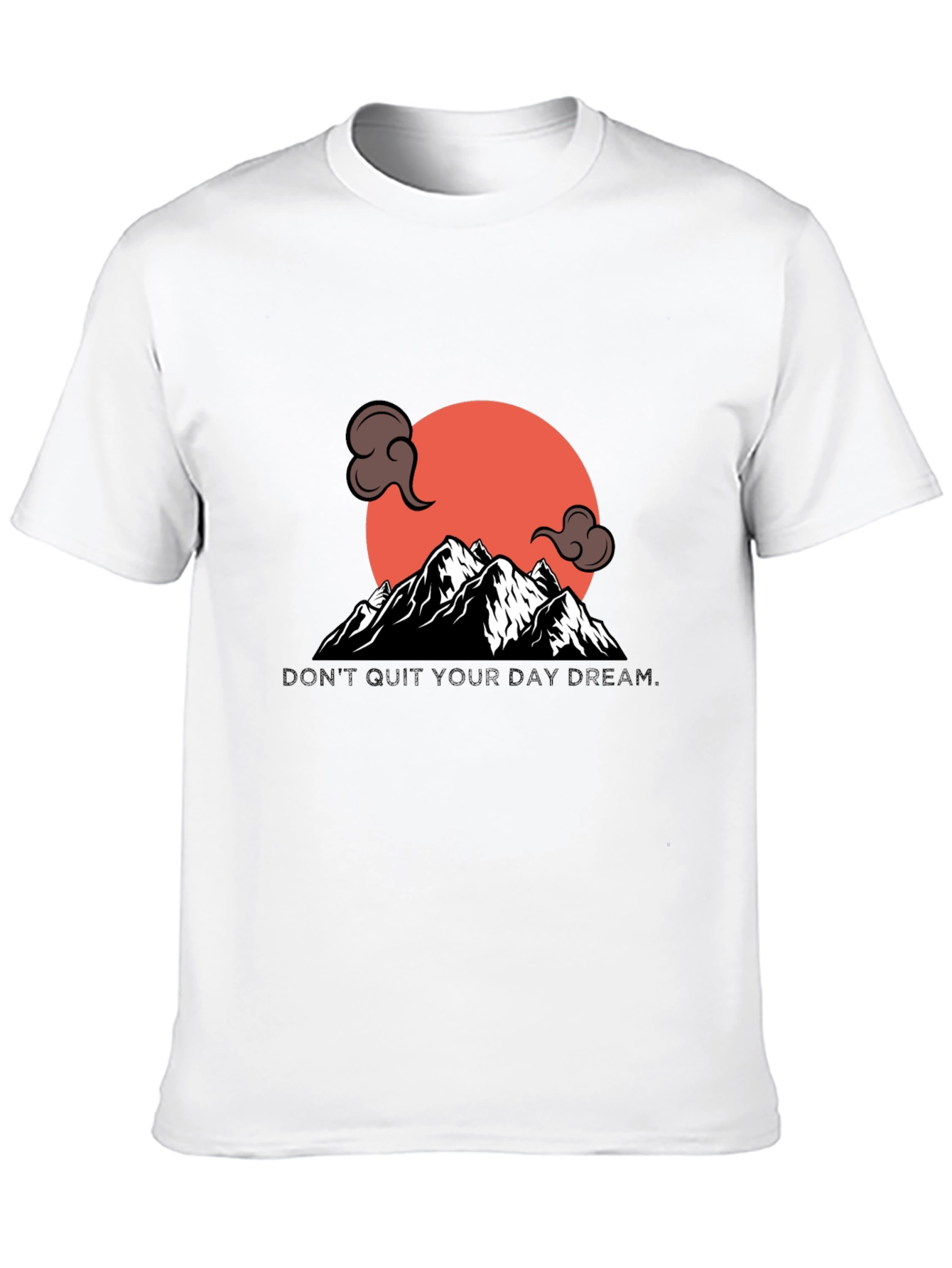 Mountain Sunset Graphic Tee - Stylish Black T-Shirt