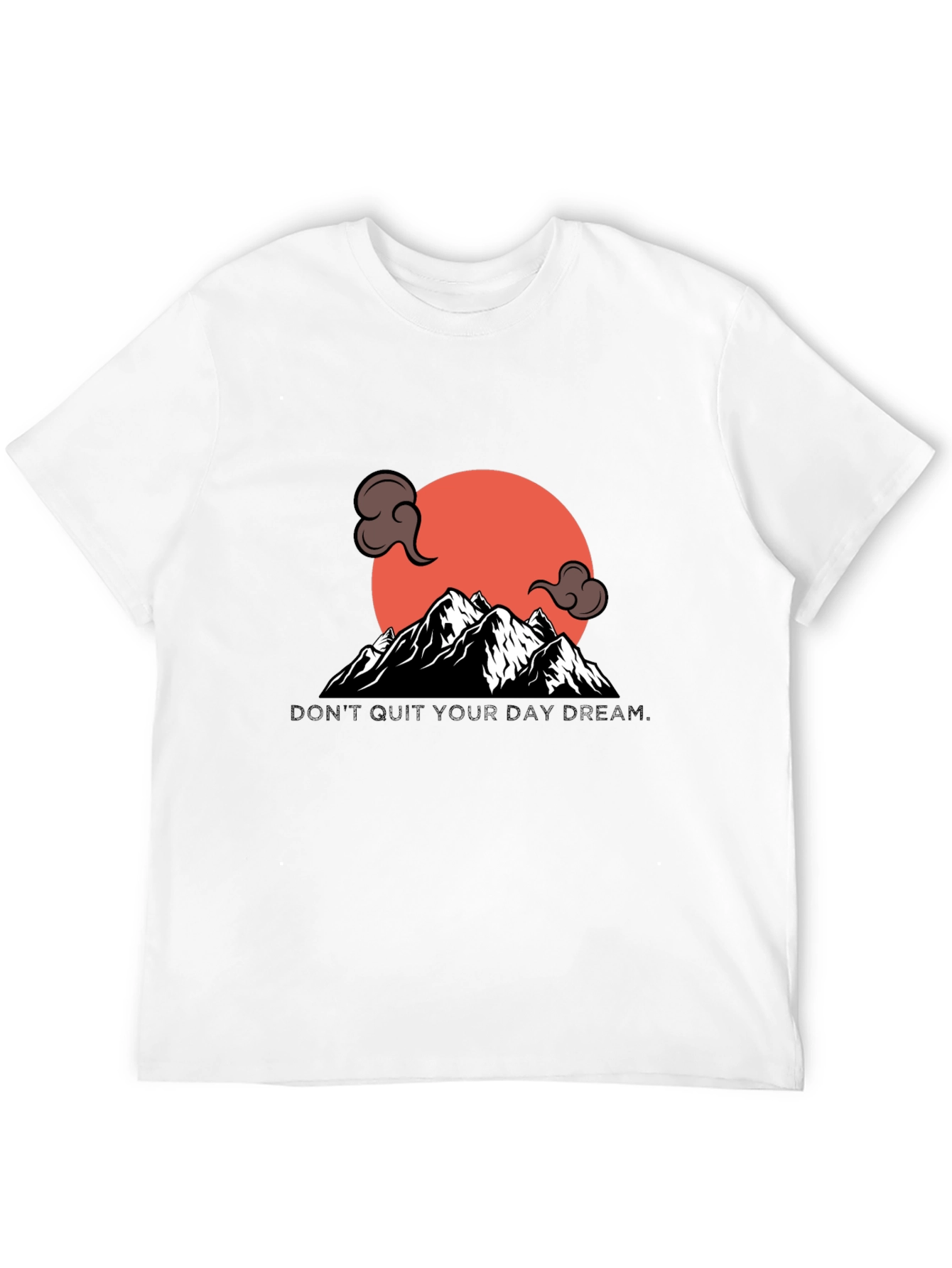 Mountain Sunset Graphic Tee - Stylish Black T-Shirt