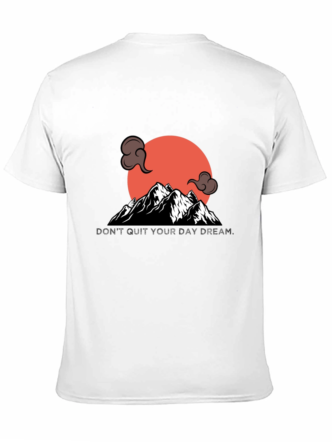 Mountain Sunset Graphic Tee - Stylish Black T-Shirt