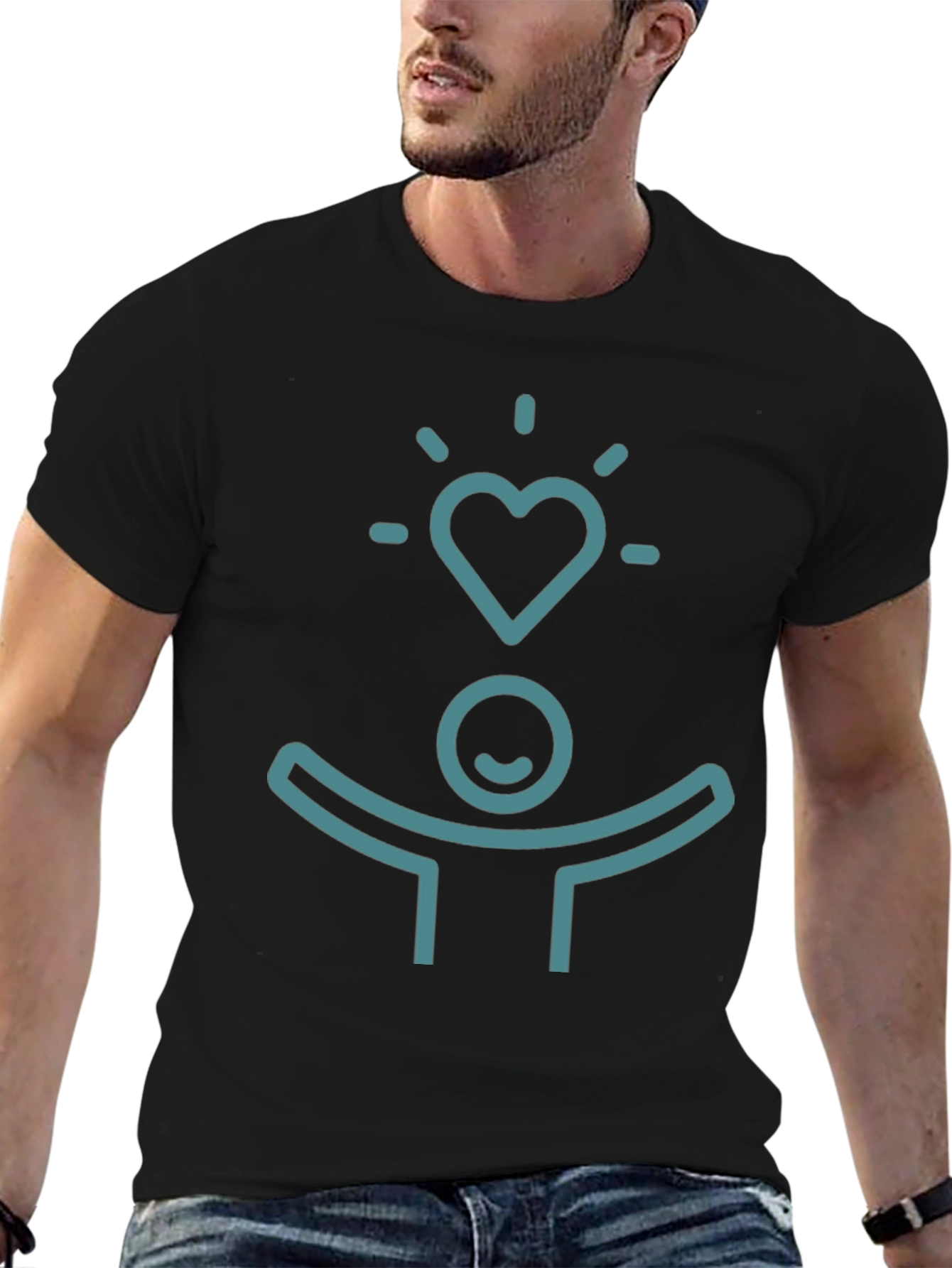 Heart & Soul Graphic Black T-Shirt