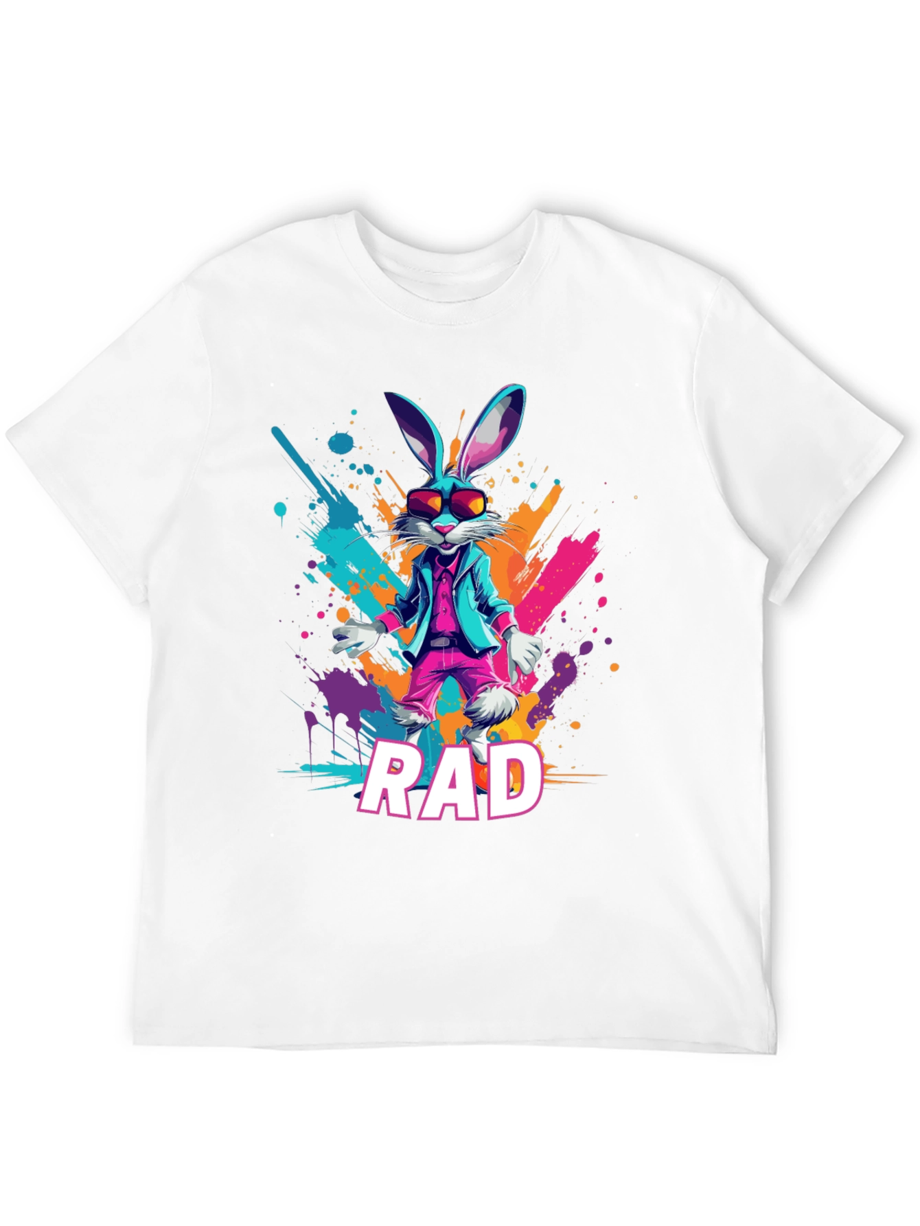 Rad Rabbit Graphic Tee - Cool Trendy Design