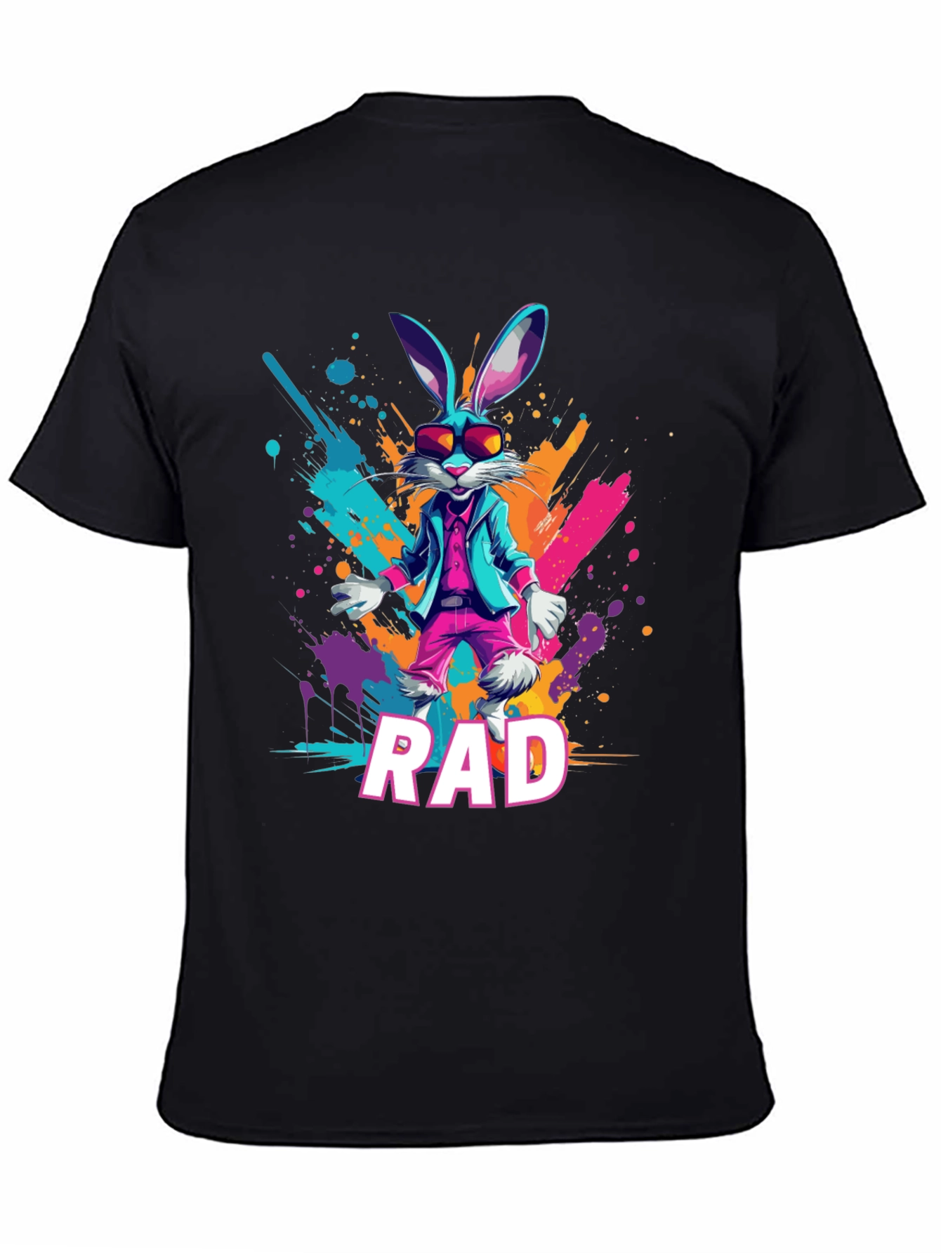 Rad Rabbit Graphic Tee - Cool Trendy Design