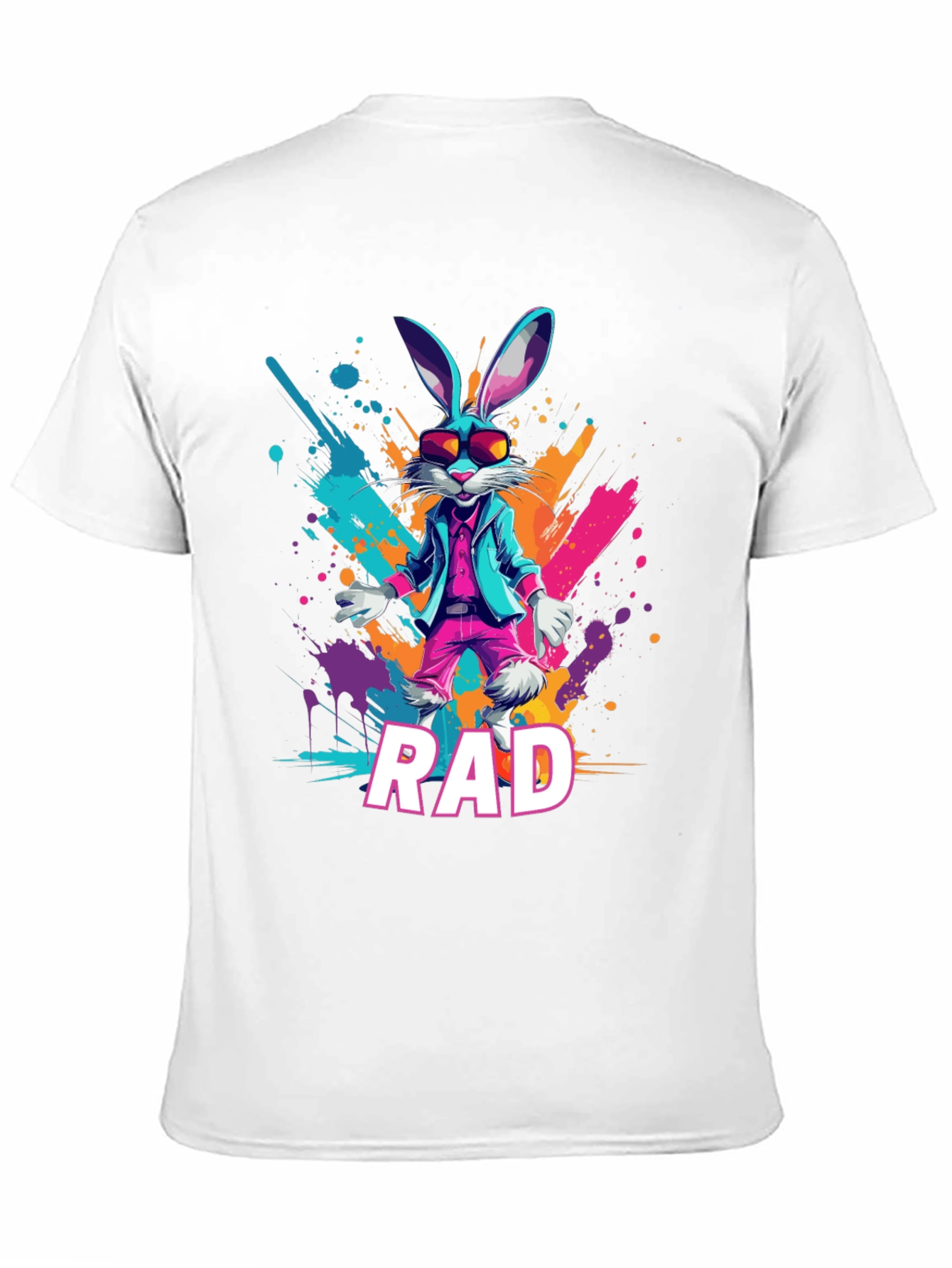 Rad Rabbit Graphic Tee - Cool Trendy Design