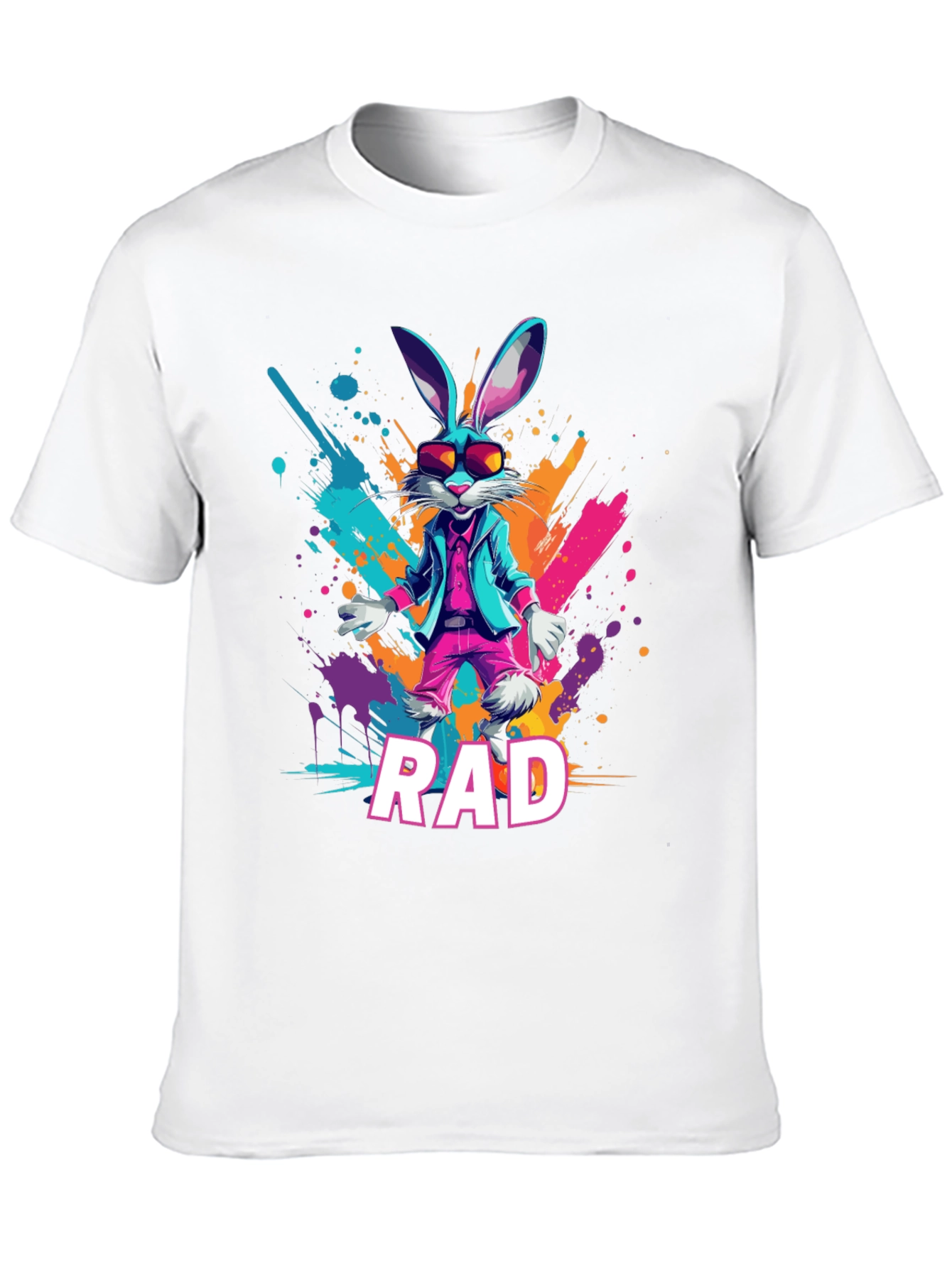 Rad Rabbit Graphic Tee - Cool Trendy Design