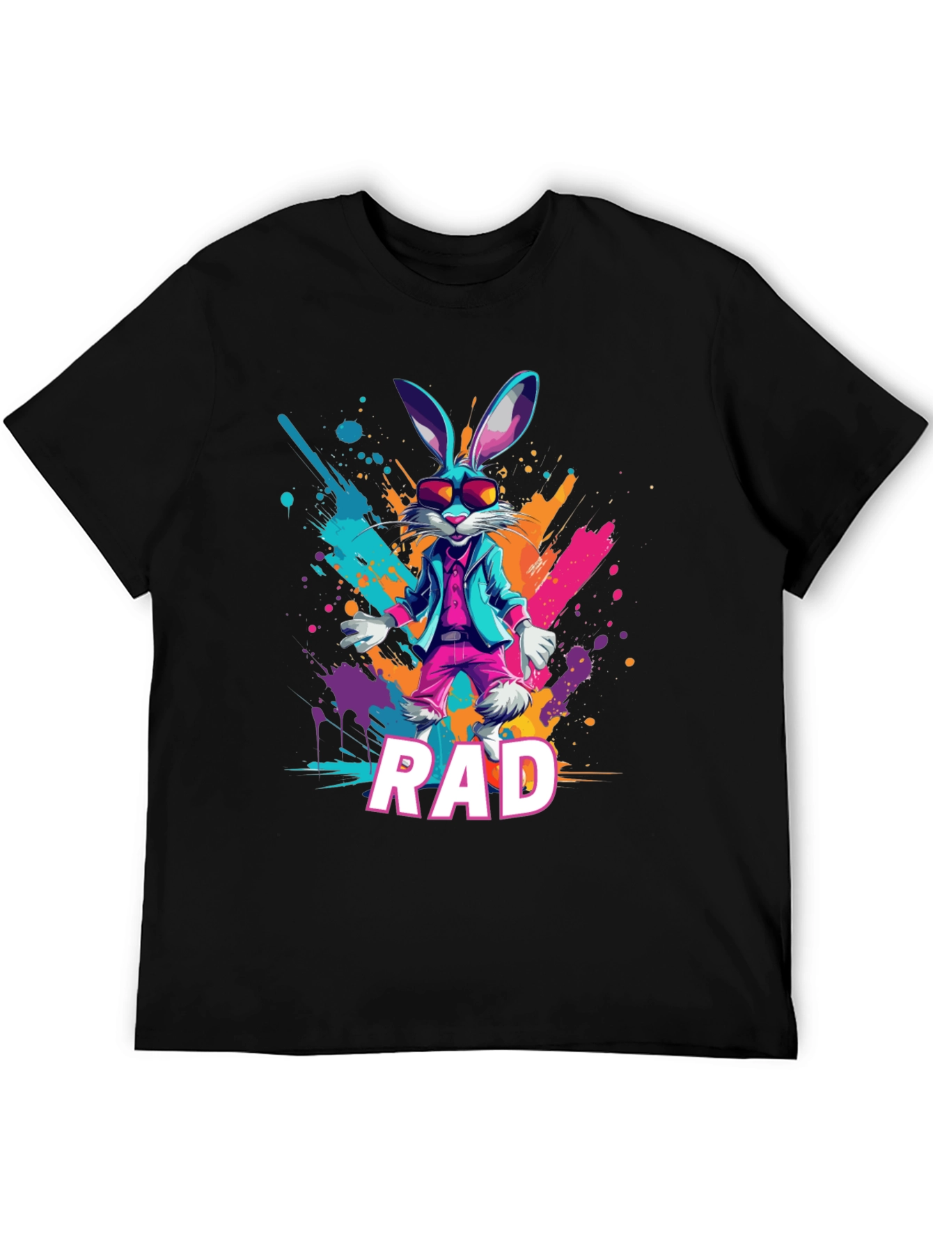 Rad Rabbit Graphic Tee - Cool Trendy Design