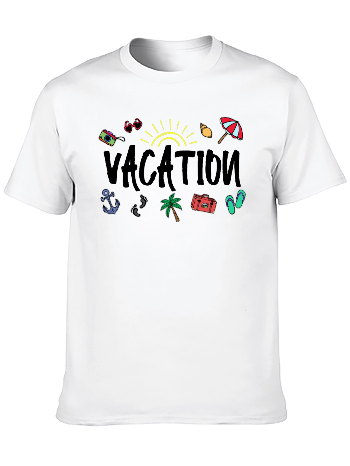 Vacation Mode Graphic Tee - Summer Holiday Apparel