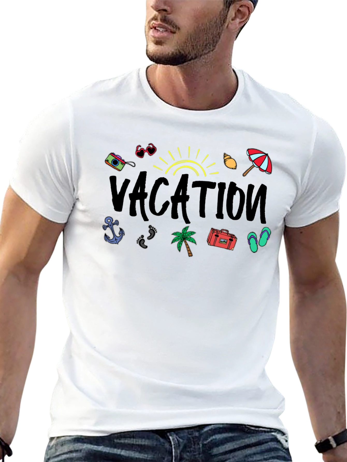 Vacation Mode Graphic Tee - Summer Holiday Apparel