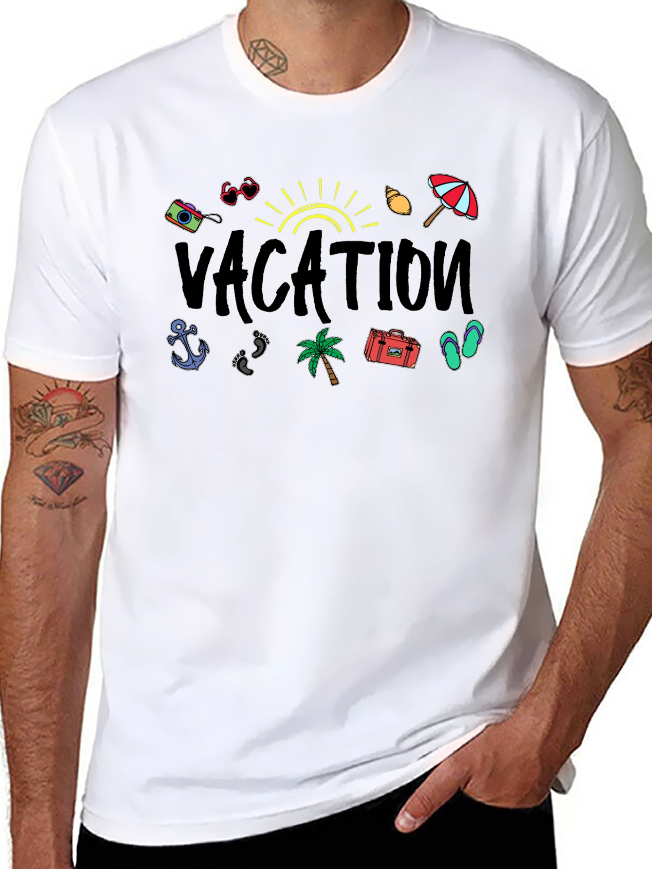Vacation Mode Graphic Tee - Summer Holiday Apparel