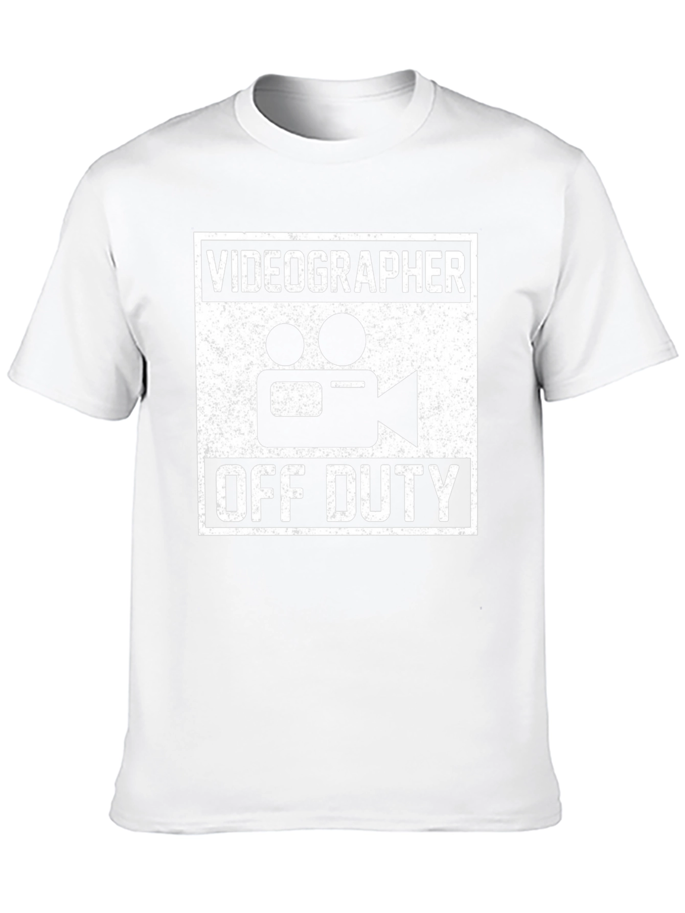 Videographer Off Duty Graphic T-Shirt - Black