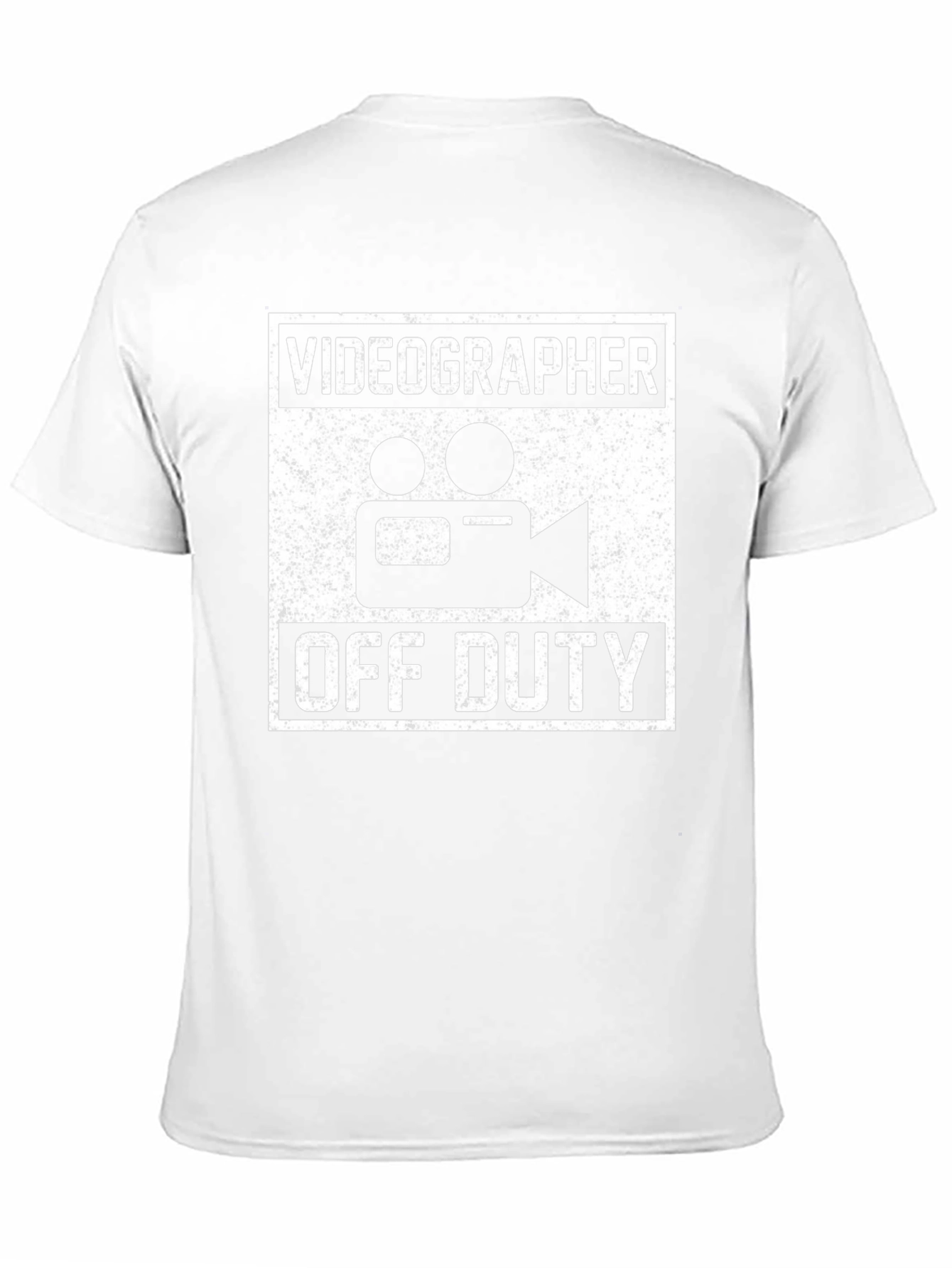 Videographer Off Duty Graphic T-Shirt - Black