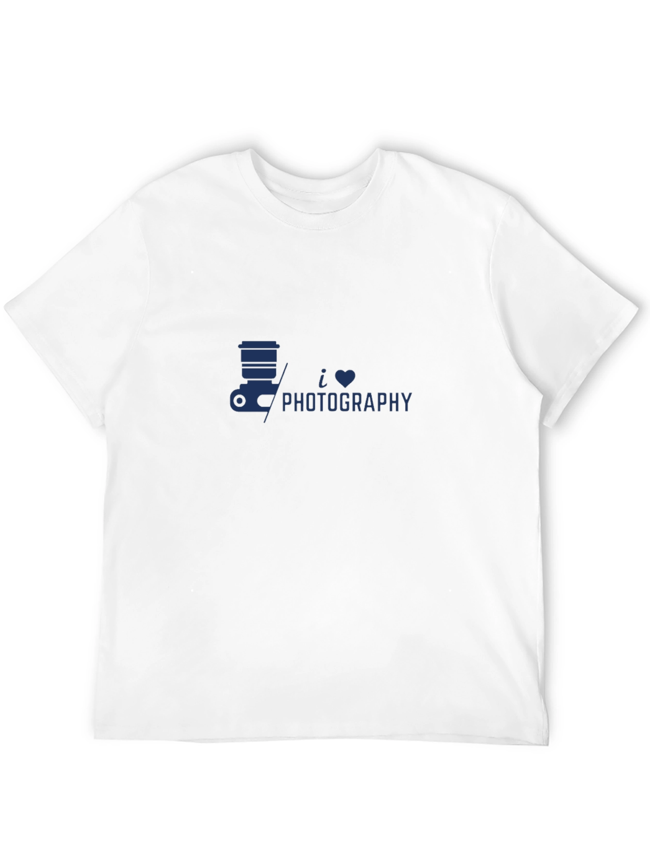I Love Photography Graphic T-Shirt - Black