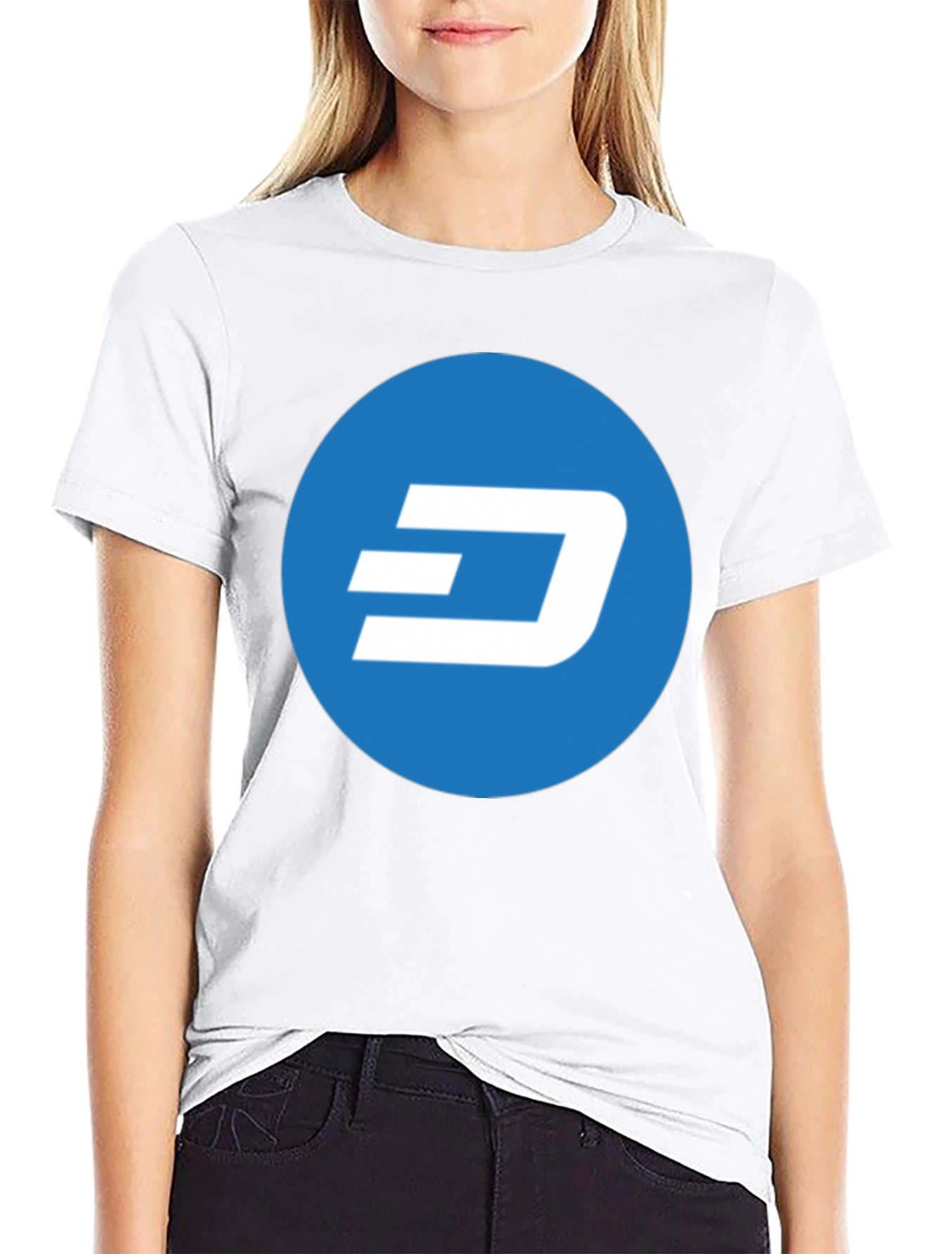 DASH Cryptocurrency Logo Black T-Shirt