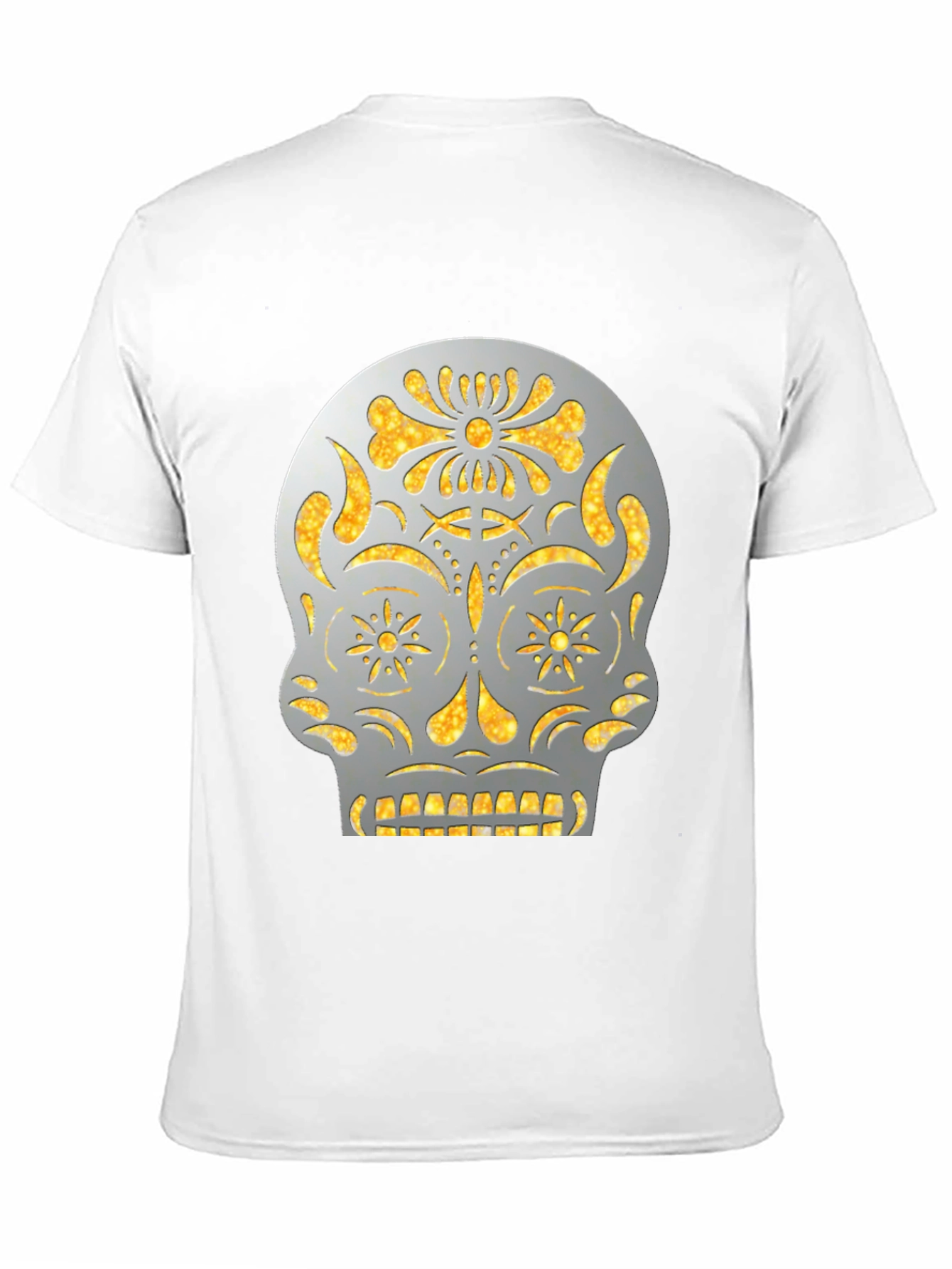 Sugar Skull Graphic Tee - Black Cotton Casual Shirt