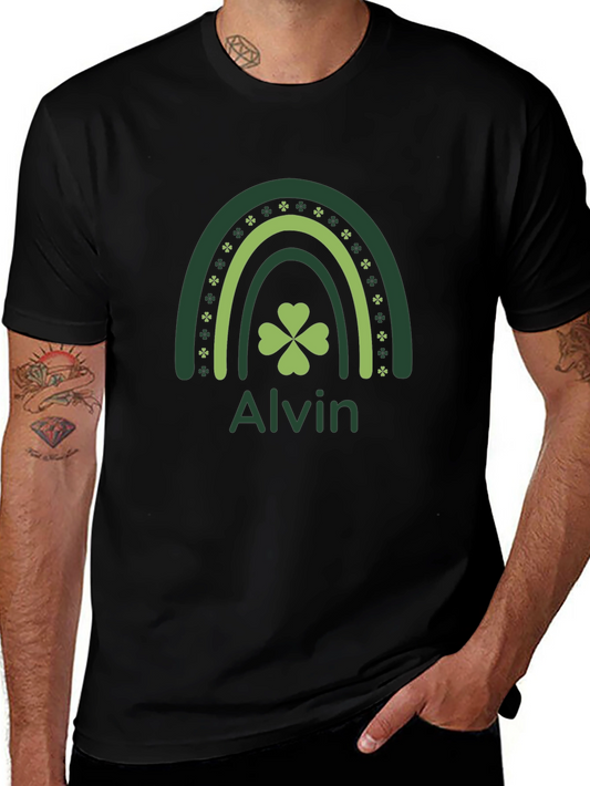 Alvin St. Patricks Day Shamrock Rainbow T-Shirt