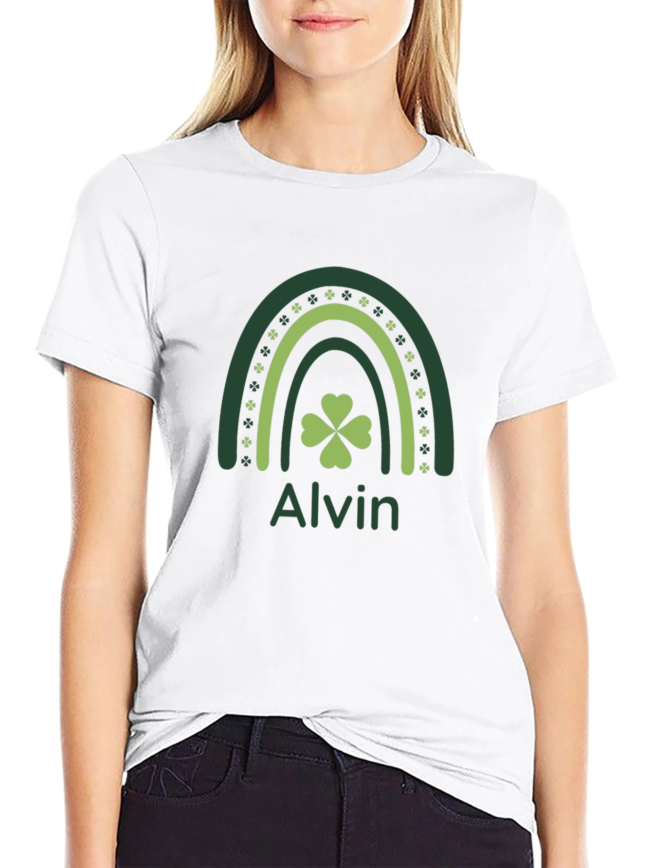 Alvin St. Patricks Day Shamrock Rainbow T-Shirt