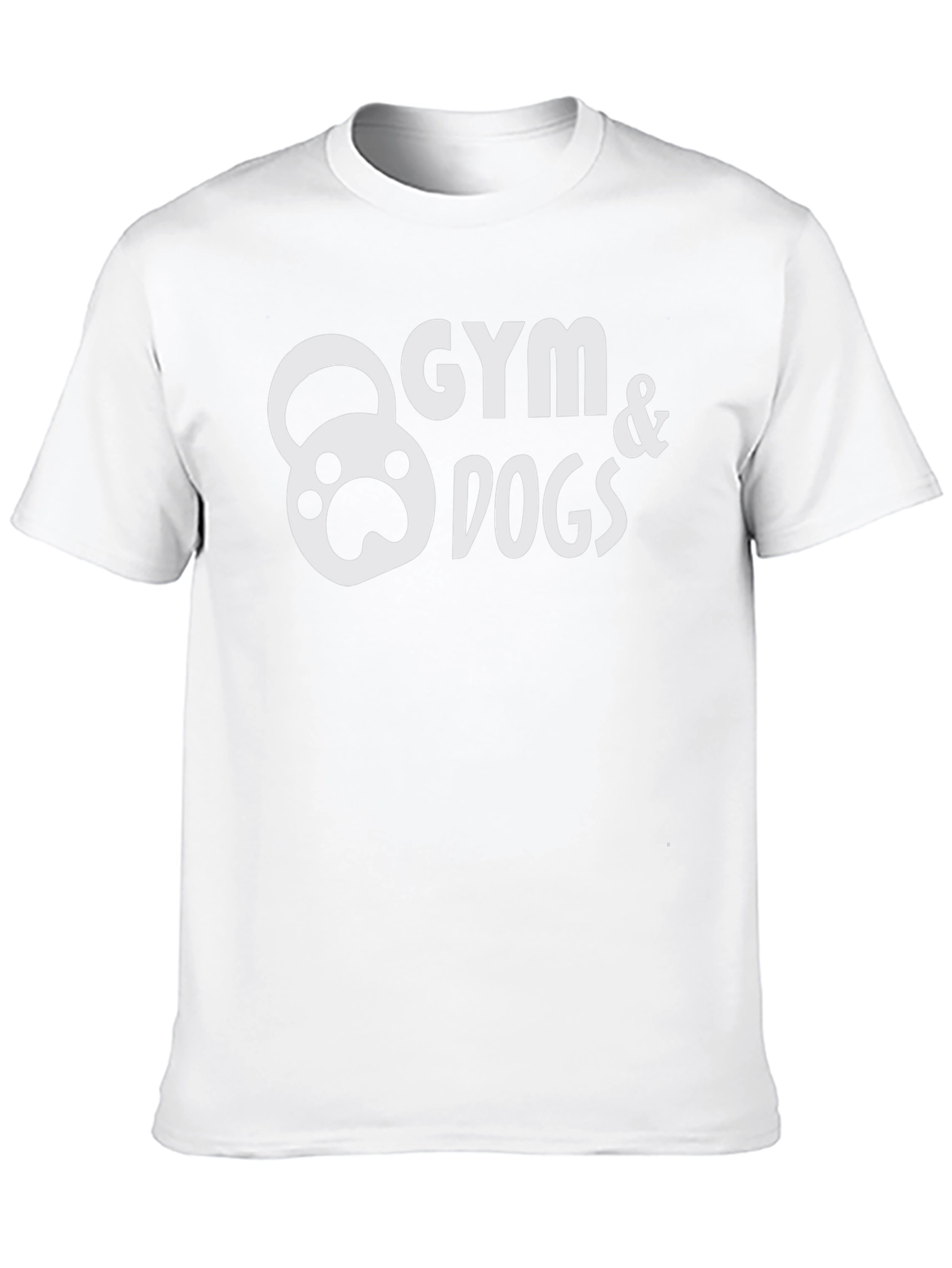 Gym & Dogs Graphic Tee - Black Cotton T-Shirt