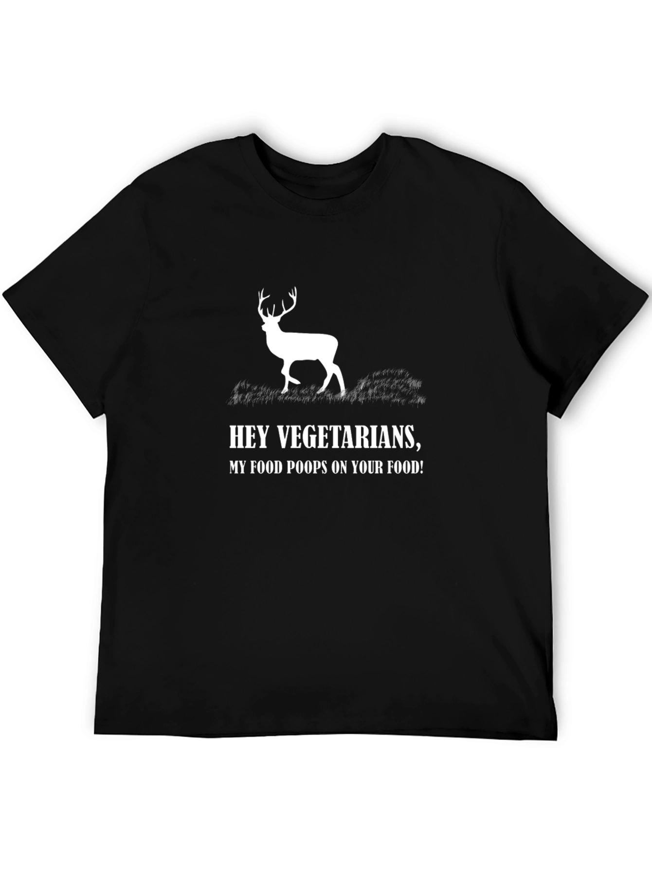 Funny Vegetarian Hunting Graphic T-Shirt