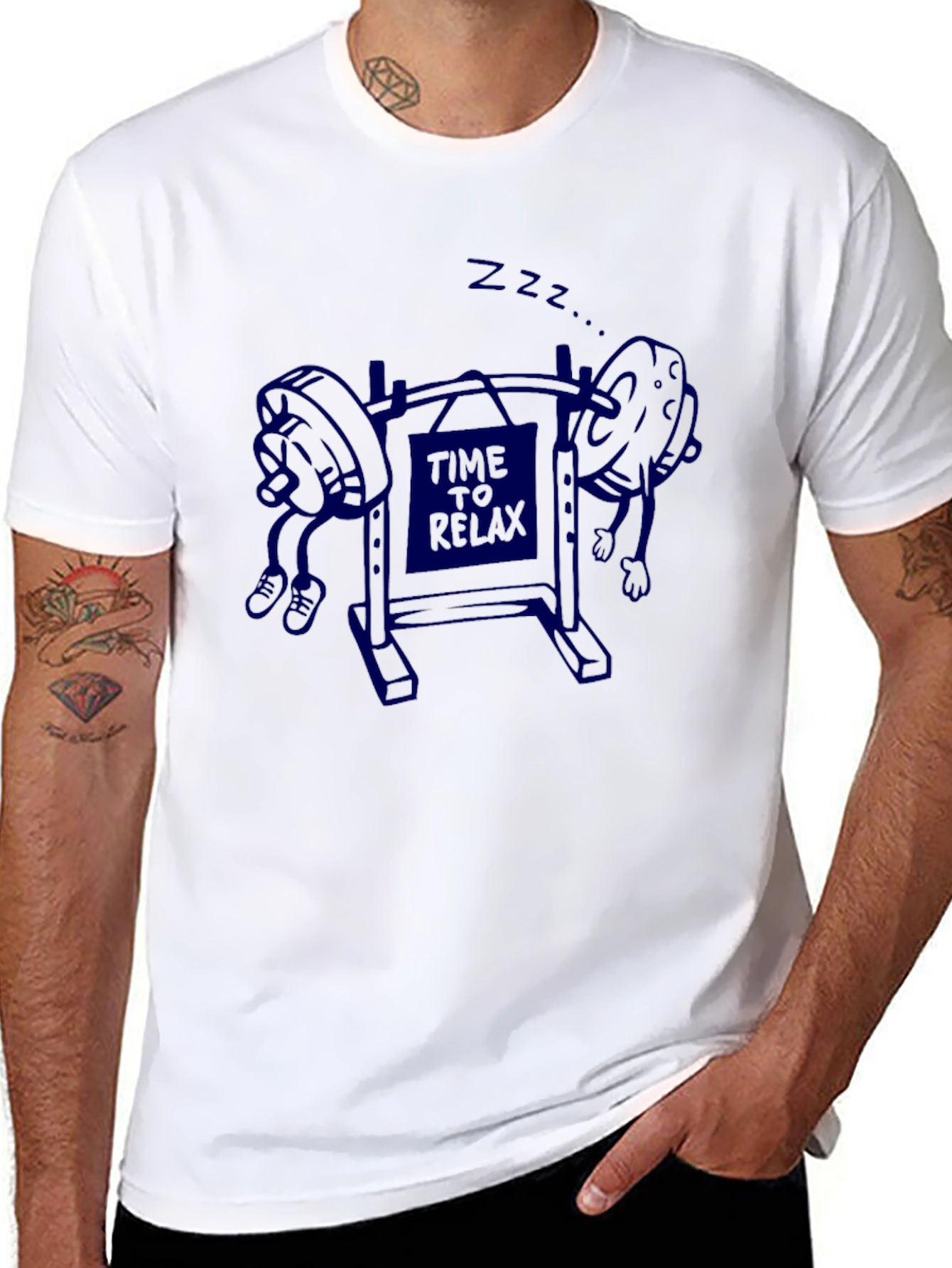 Time to Relax Graphic T-Shirt - Black