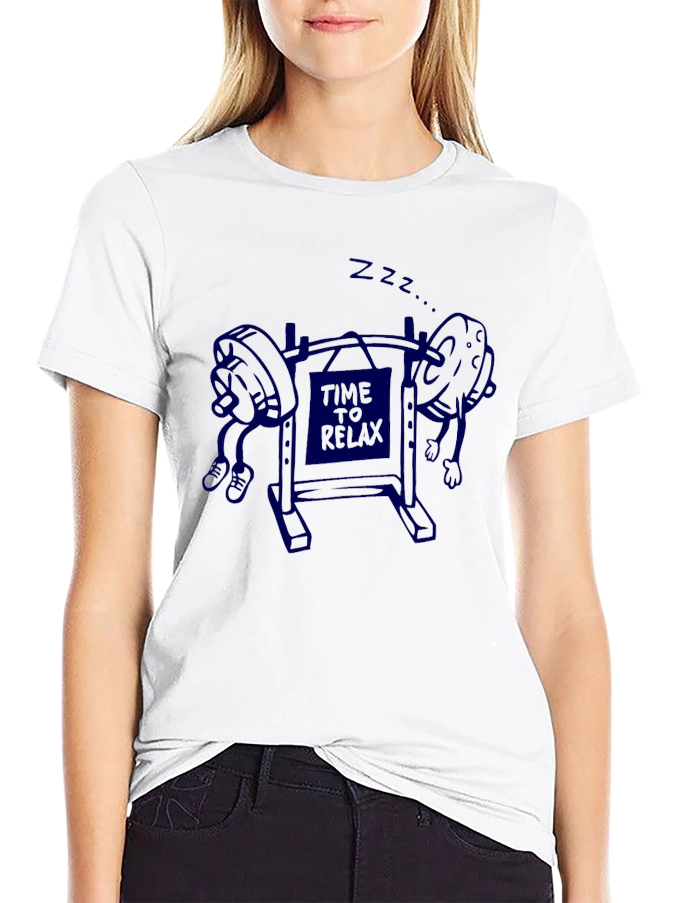 Time to Relax Graphic T-Shirt - Black