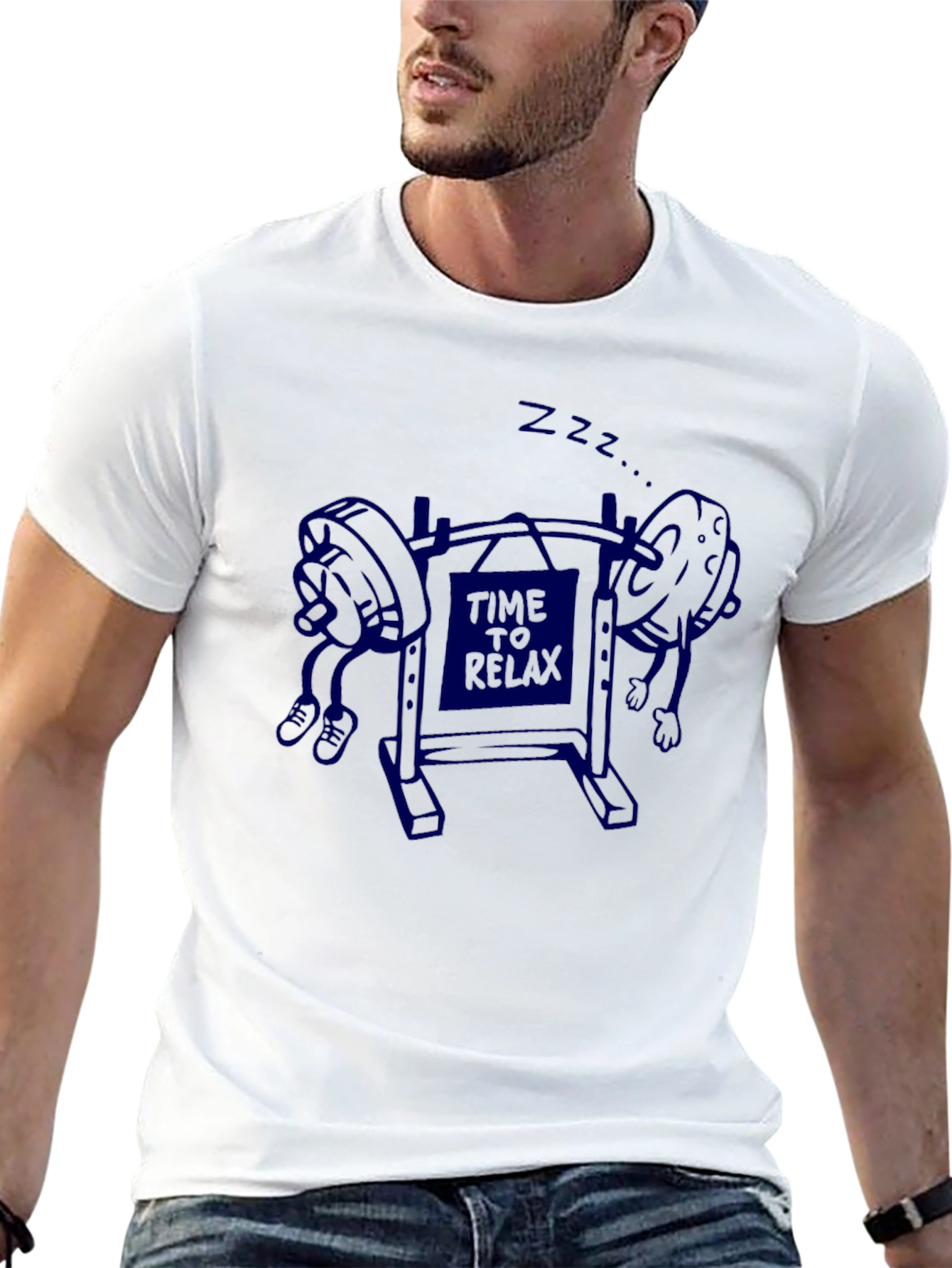 Time to Relax Graphic T-Shirt - Black
