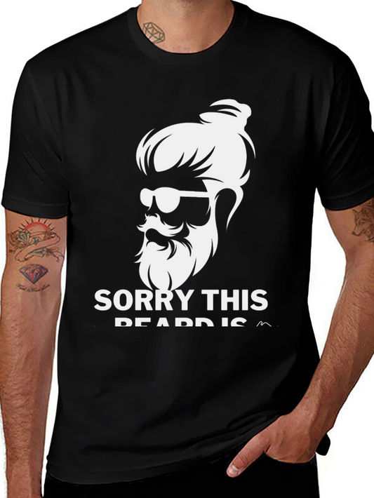Mens Black T-Shirt - Sorry This Beard is Taken Graphic Tee