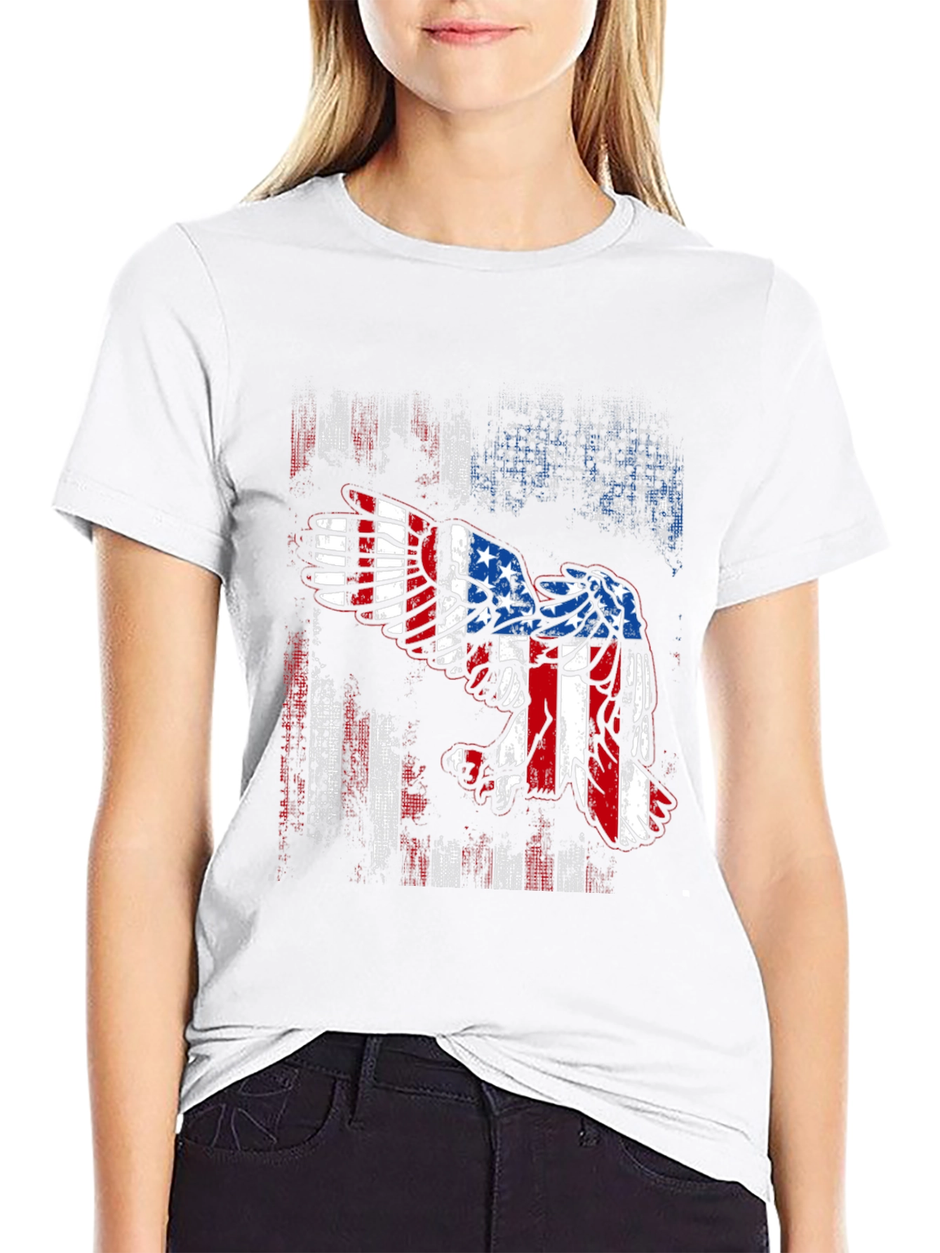 American Flag Eagle Graphic Tee