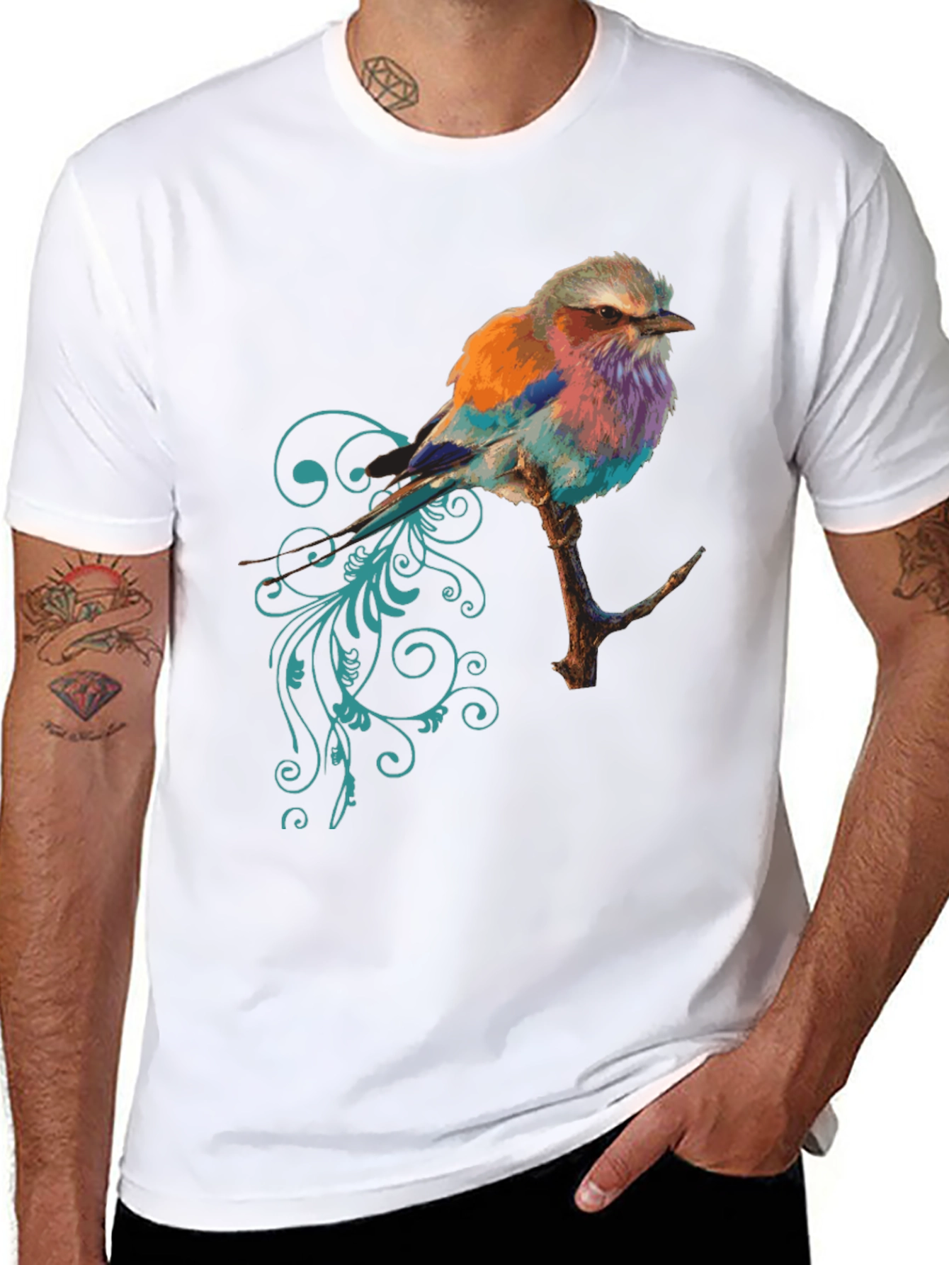 Bird on Branch Graphic Tee
