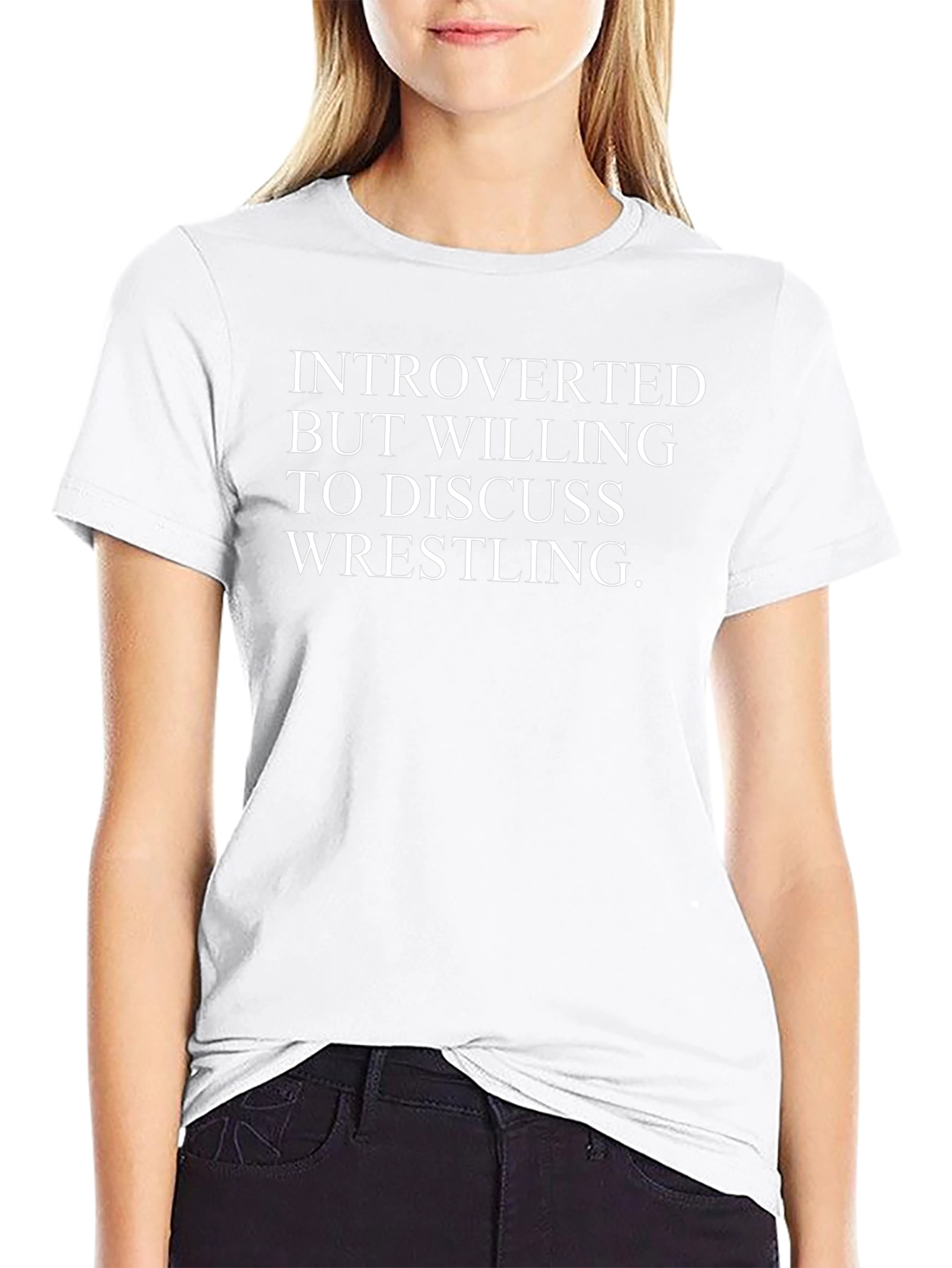 Introverted Wrestling Fan T-Shirt - Black