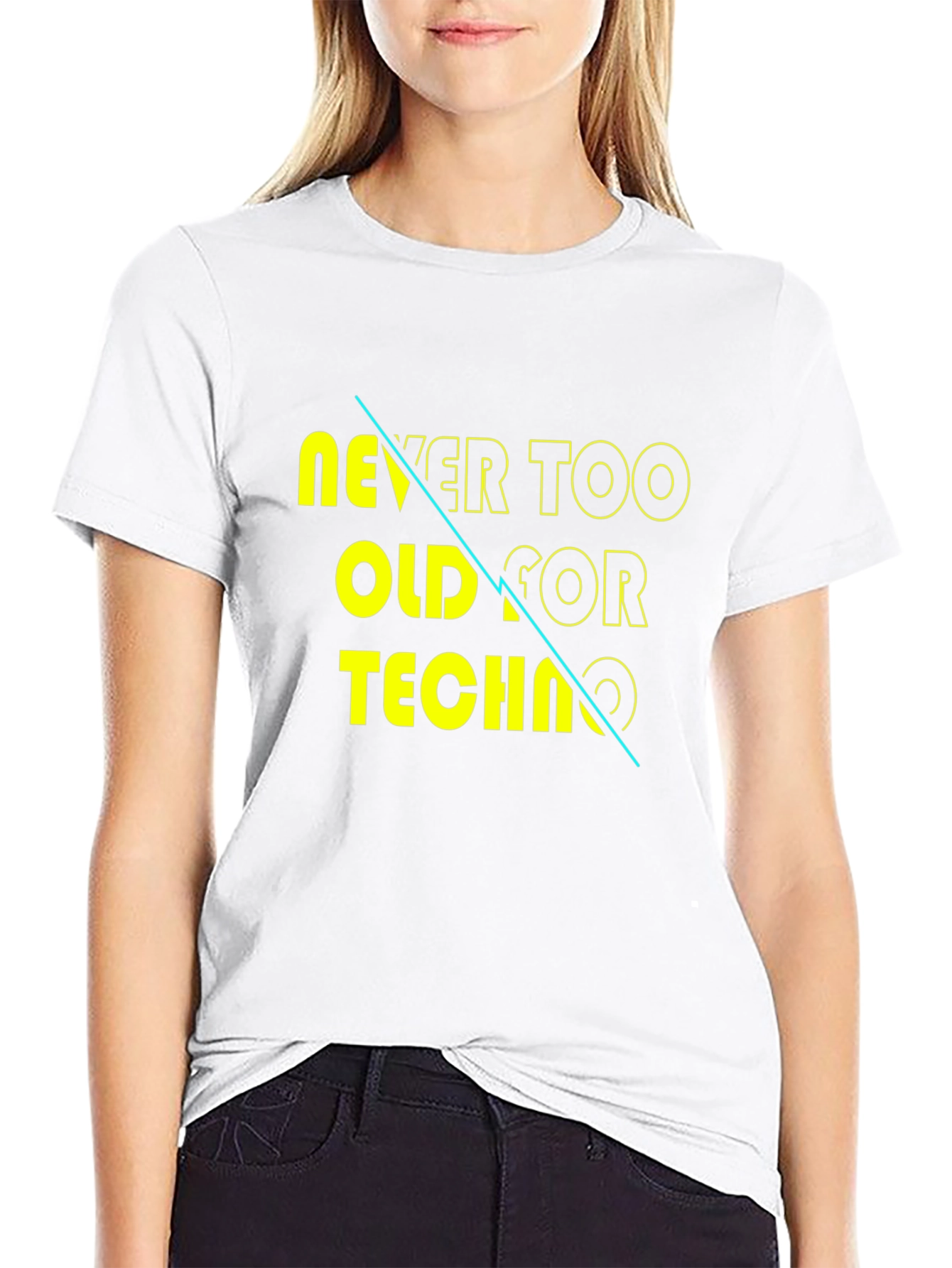 Never Too Old for Techno Graphic Tee