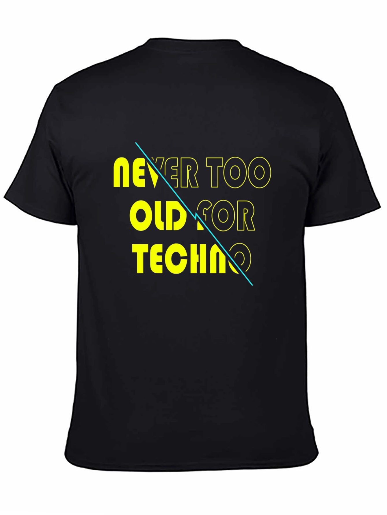 Never Too Old for Techno Graphic Tee