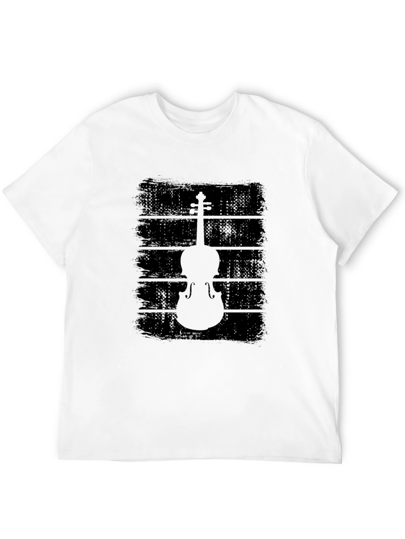 Violin Graphic Black T-Shirt - Musical Style