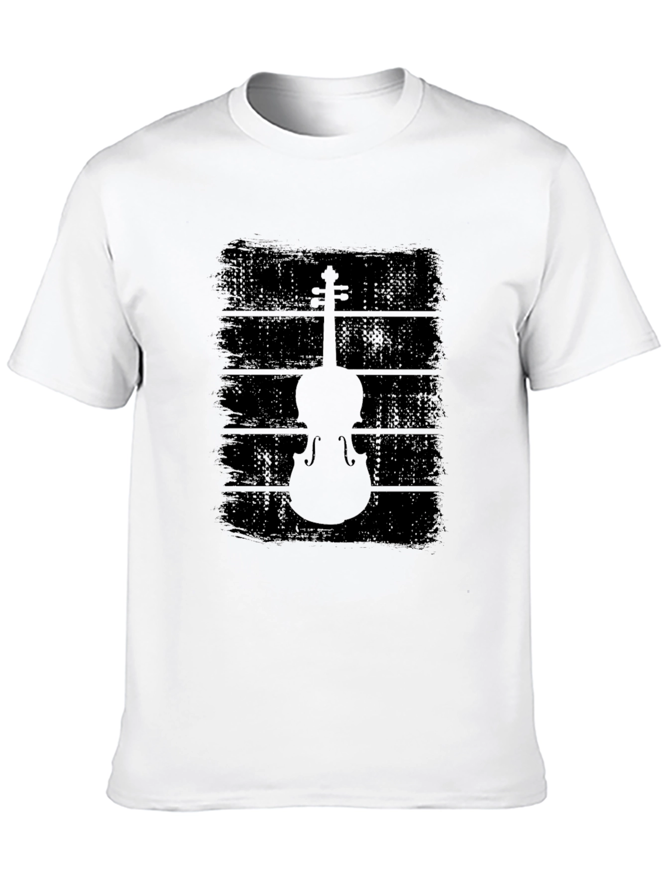 Violin Graphic Black T-Shirt - Musical Style