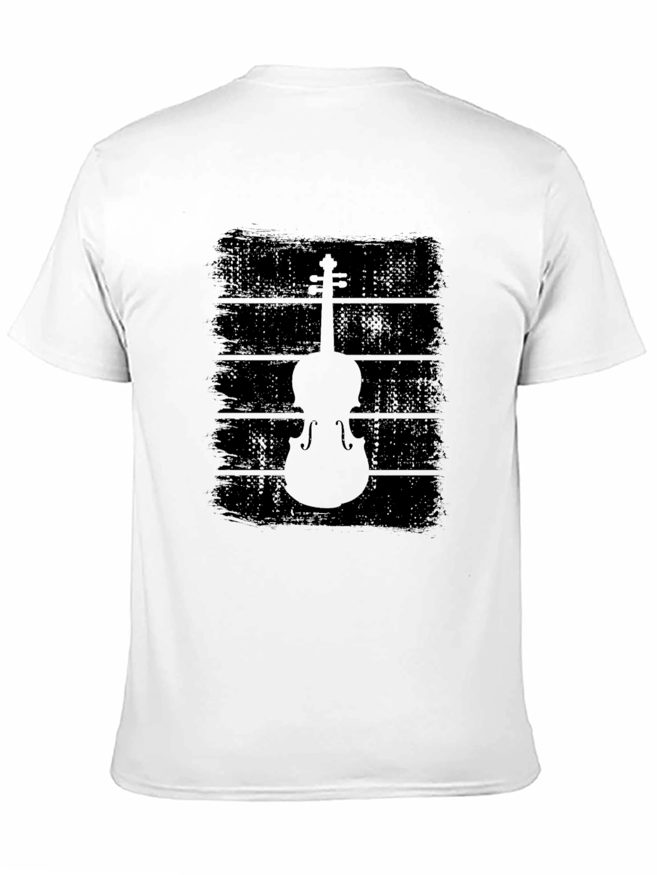 Violin Graphic Black T-Shirt - Musical Style