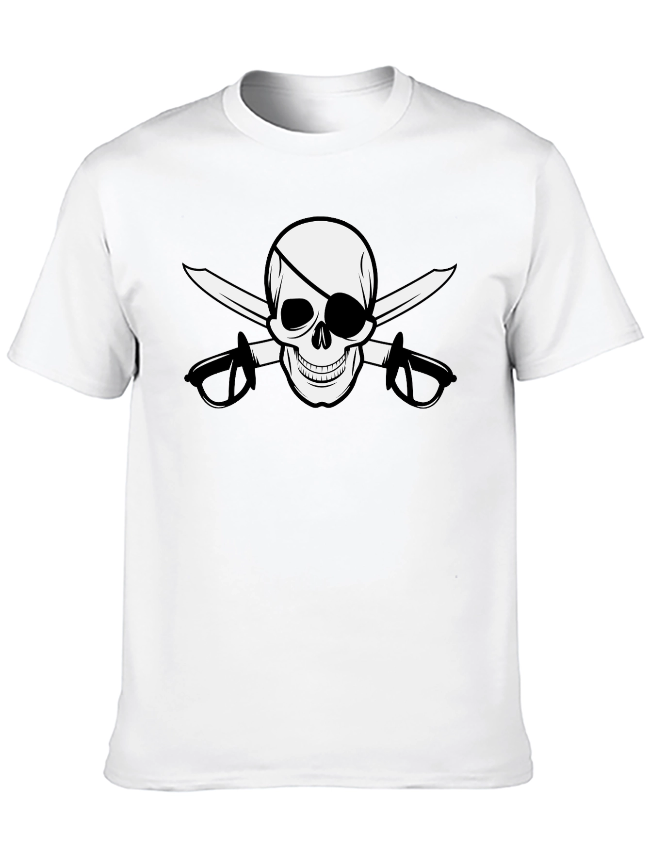 Pirate Skull & Swords Graphic T-Shirt