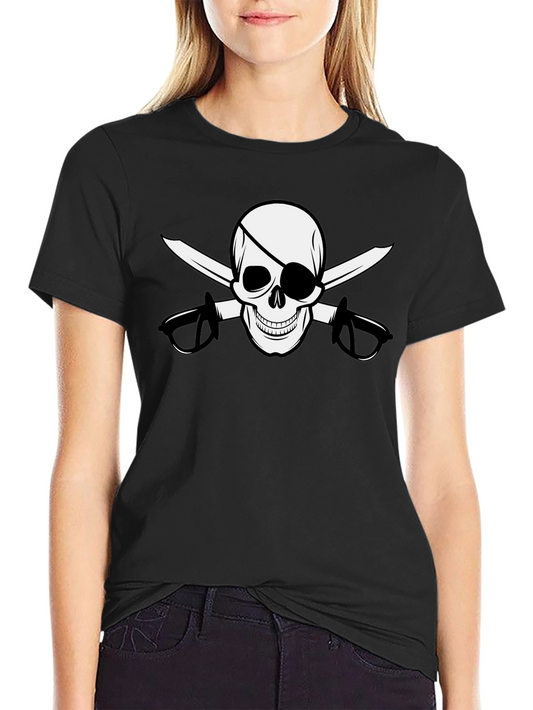Pirate Skull & Swords Graphic T-Shirt