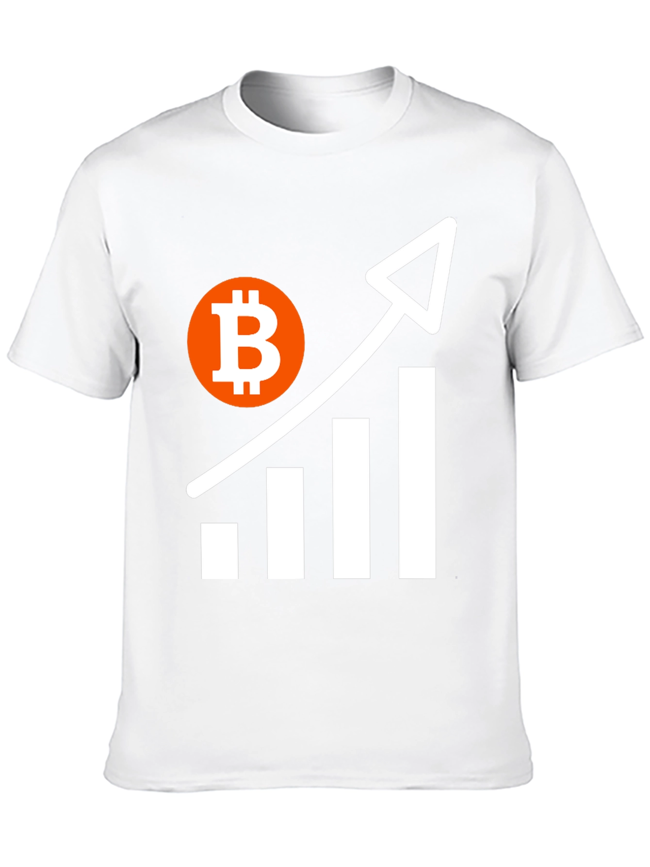 Bitcoin Crypto T-Shirt - Upward Trend Design