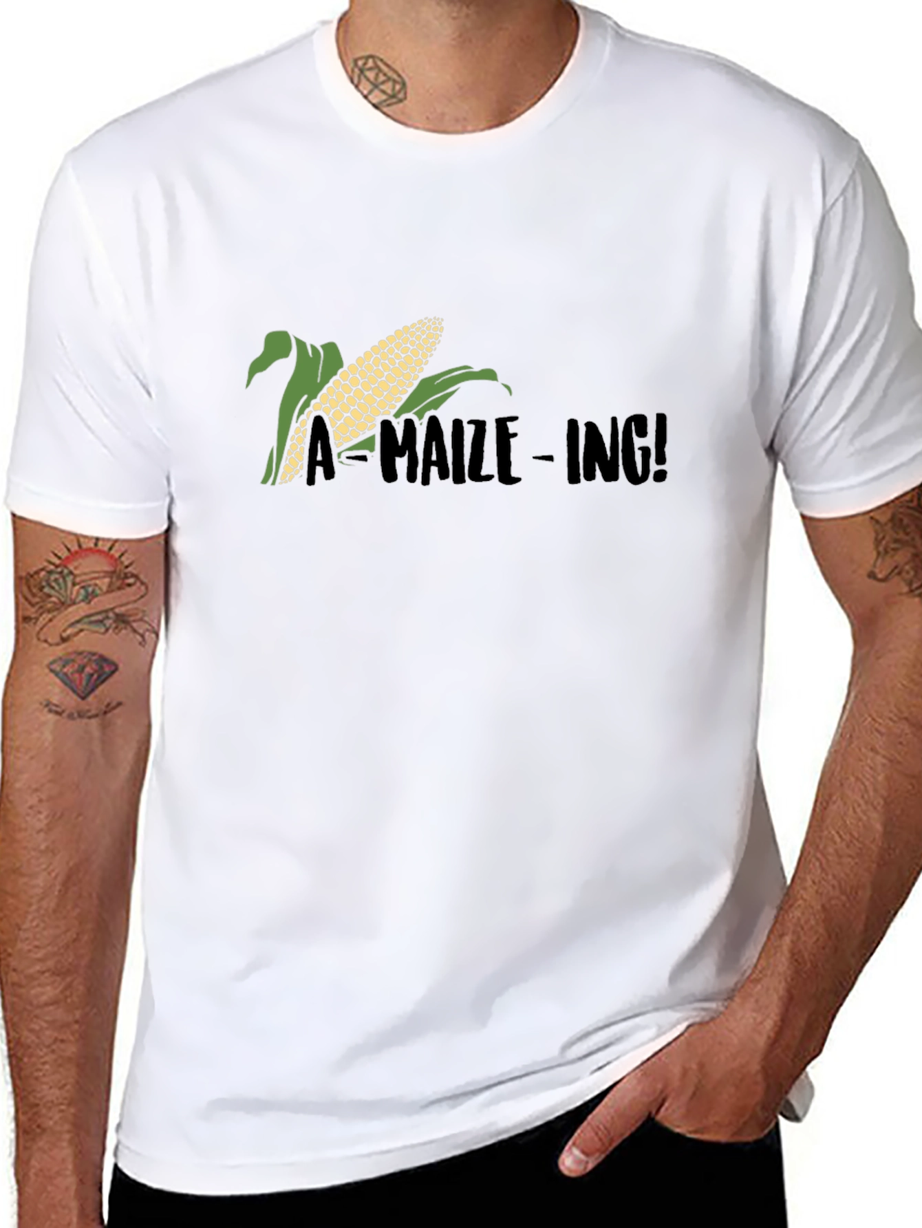 A-Maize-Ing Black T-Shirt