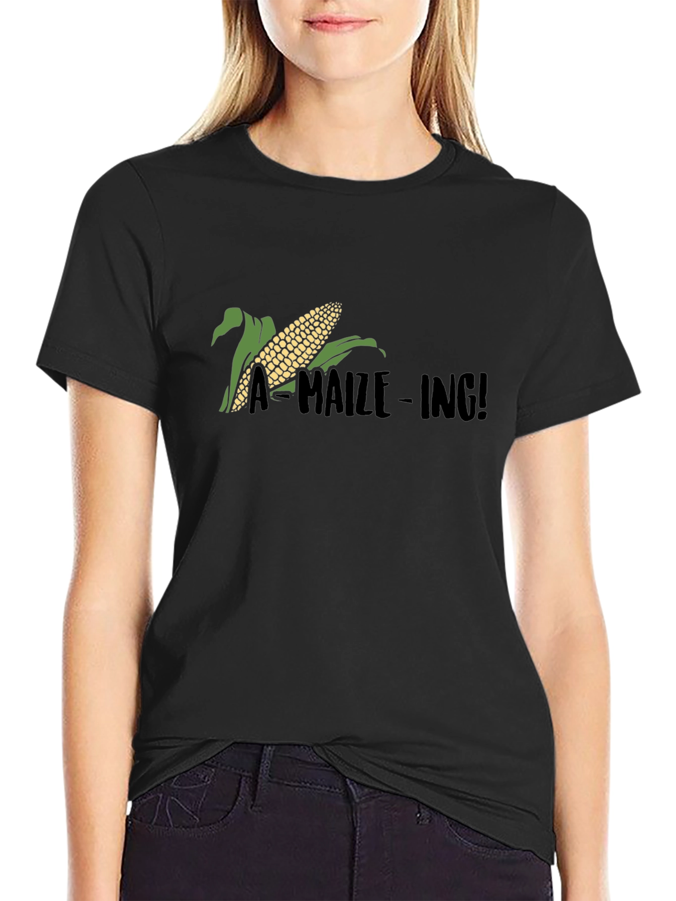 A-Maize-Ing Black T-Shirt