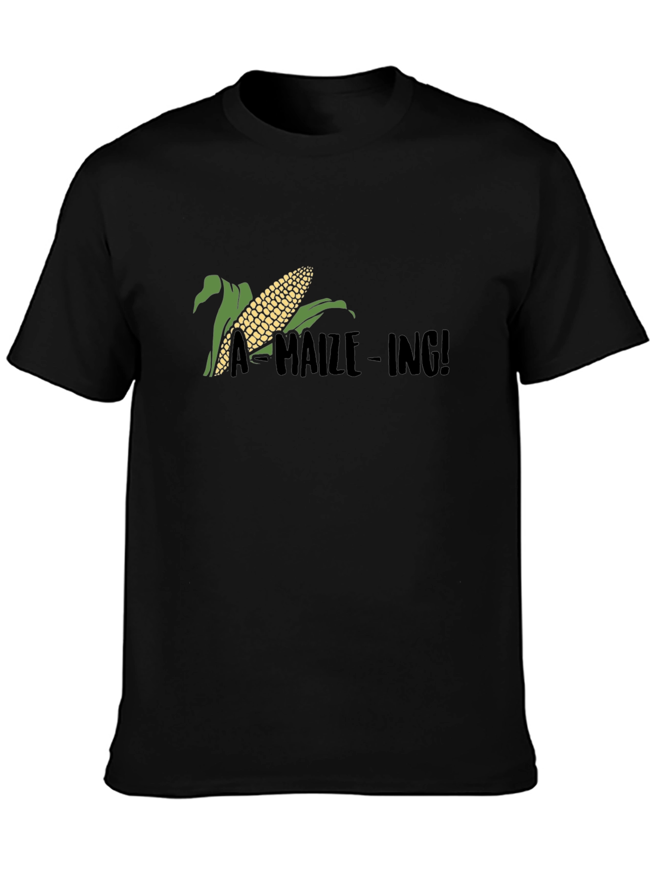A-Maize-Ing Black T-Shirt