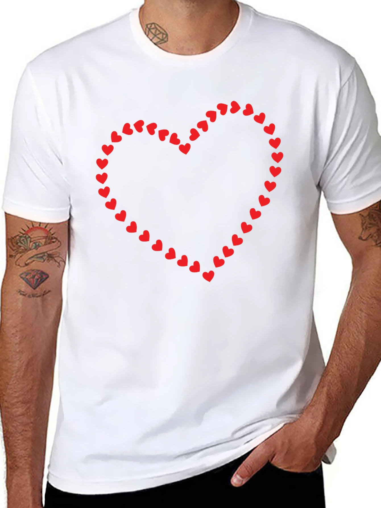 Heart of Hearts Black Tee