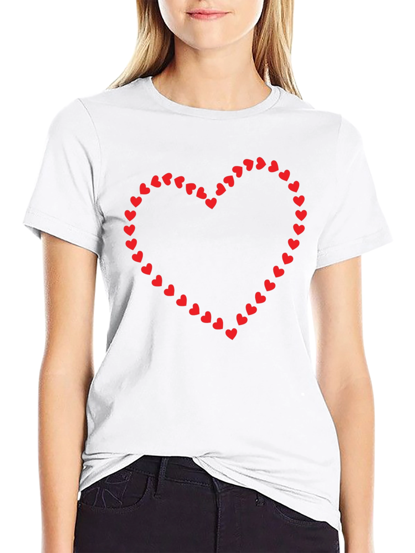 Heart of Hearts Black Tee