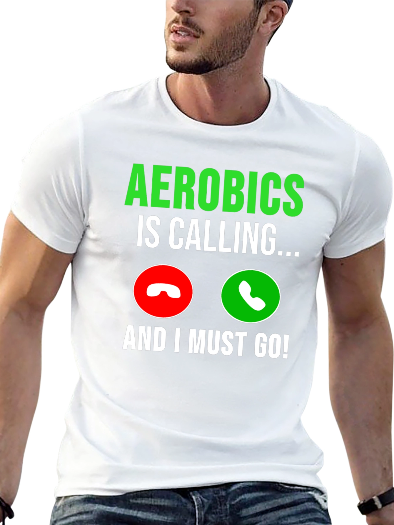 Aerobics Calling Black T-Shirt