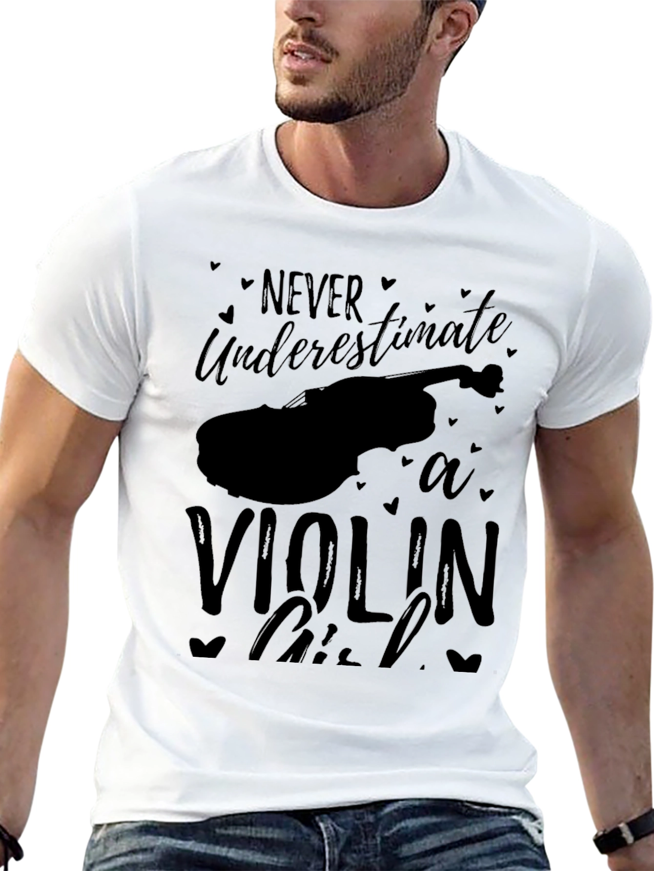 Never Underestimate a Violin Girl Tee