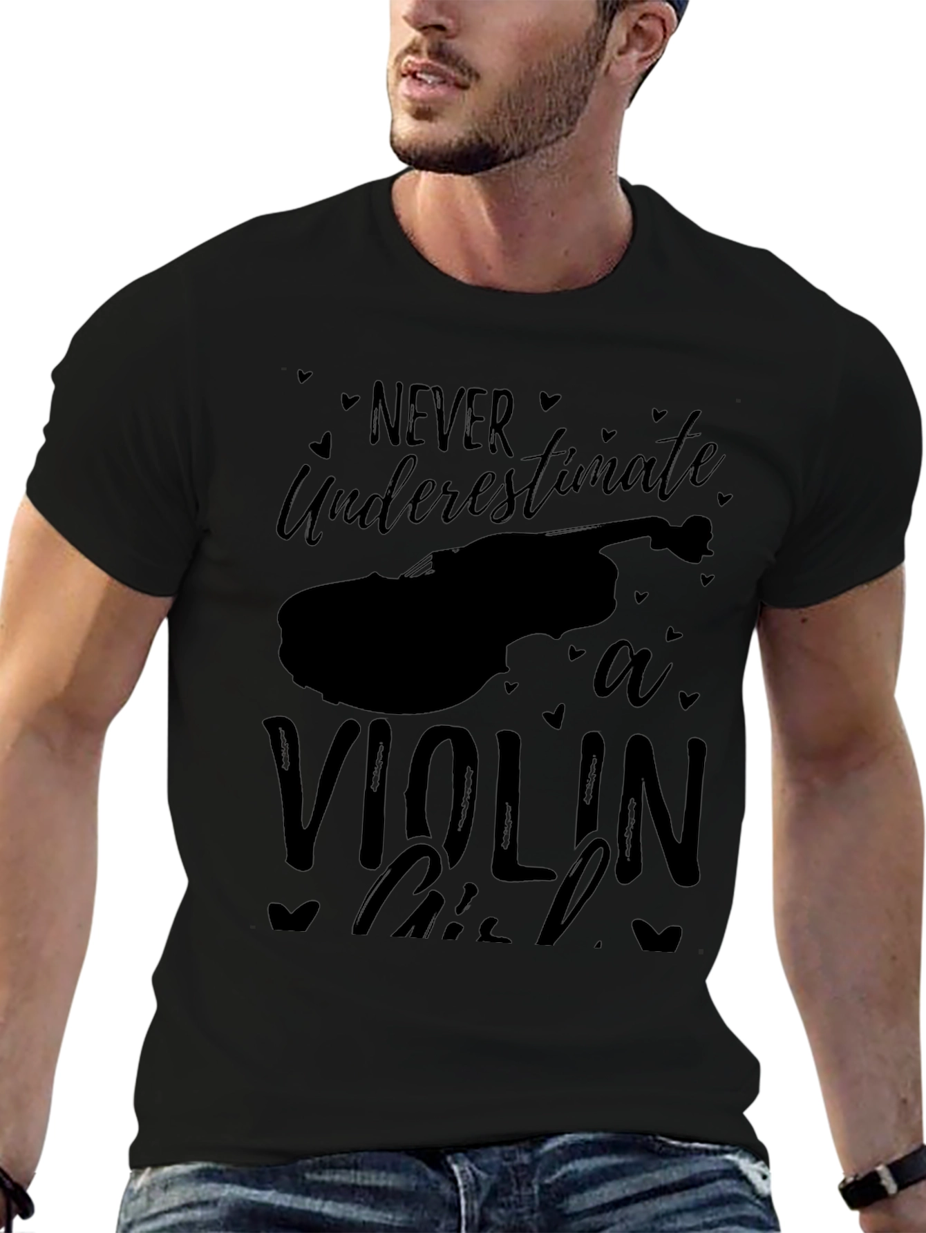 Never Underestimate a Violin Girl Tee