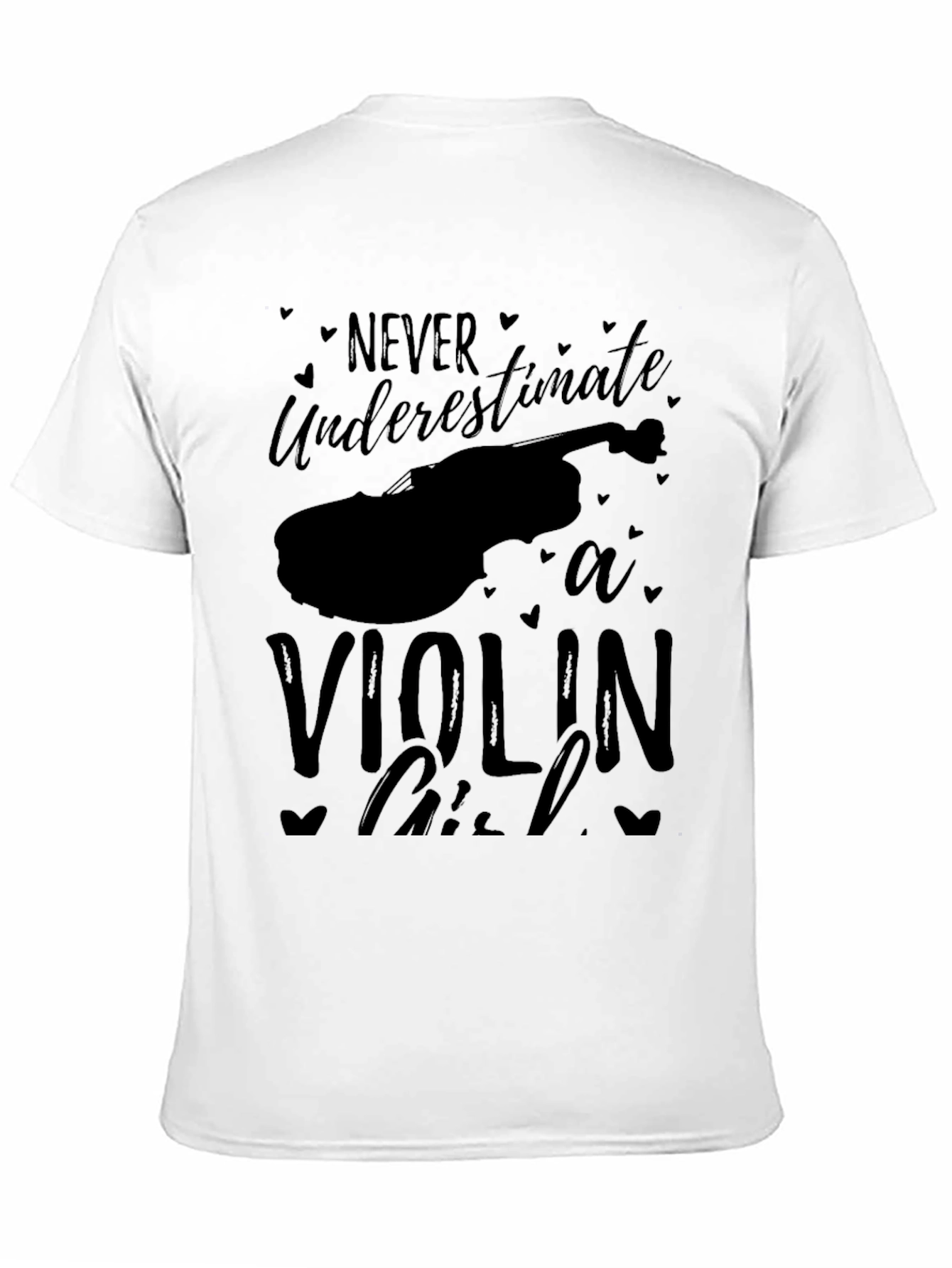 Never Underestimate a Violin Girl Tee