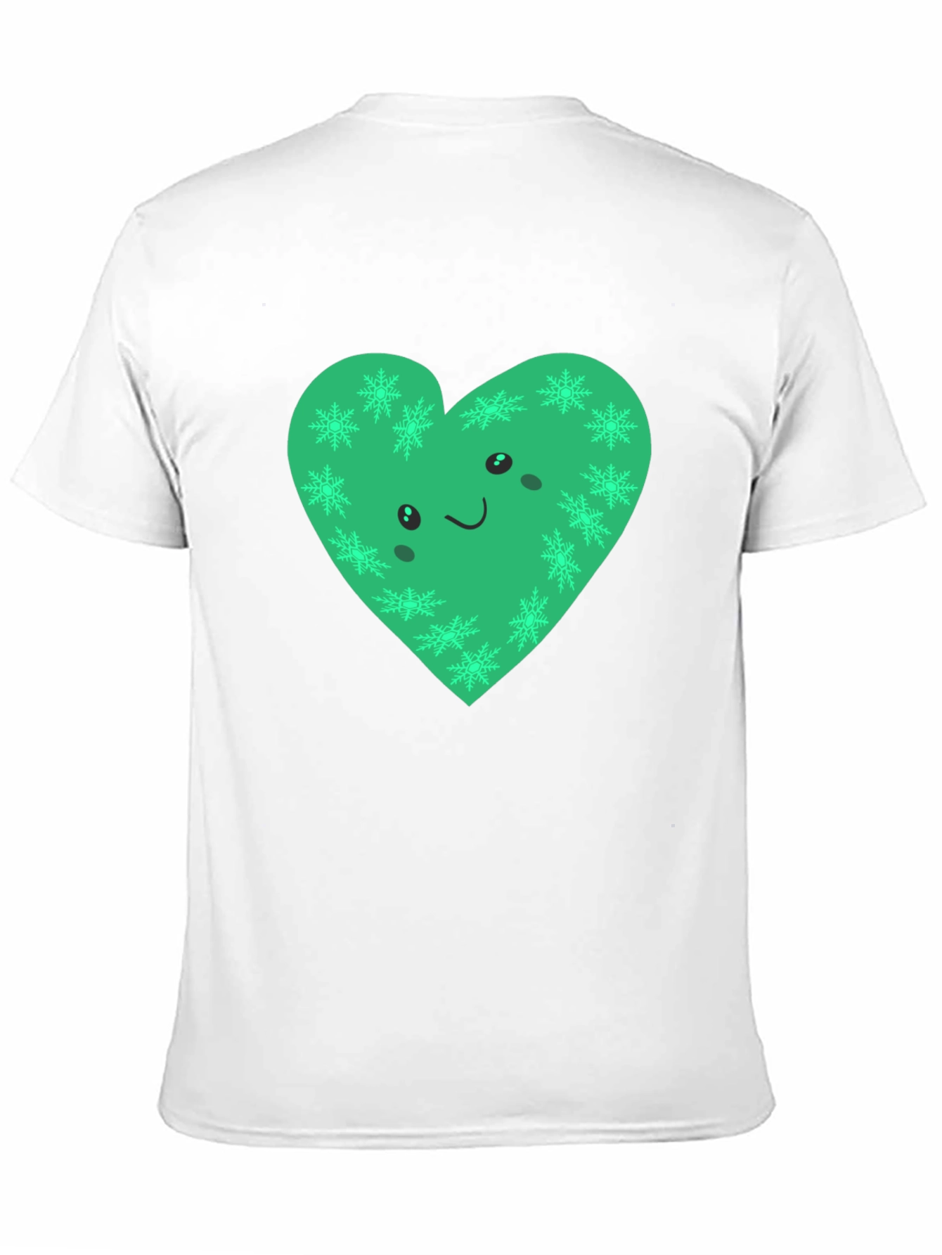 Green Heart Snowflake Graphic Tee