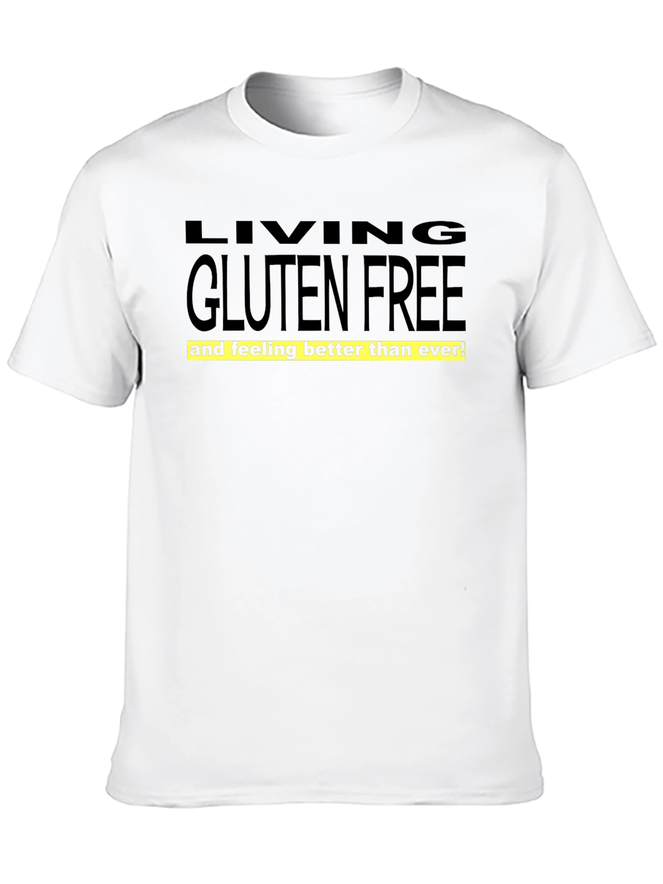 Gluten-Free Living Graphic Tee - Black