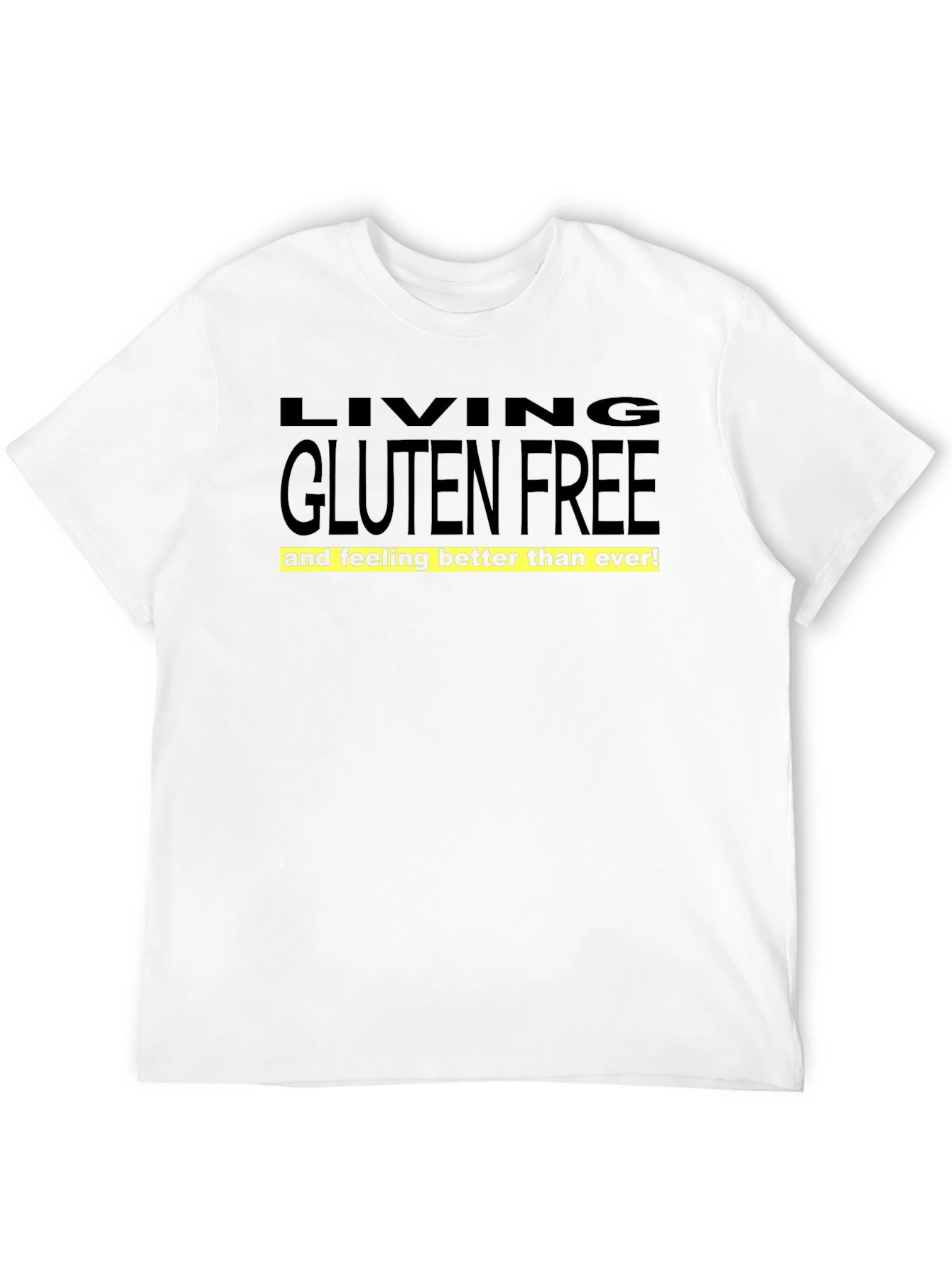 Gluten-Free Living Graphic Tee - Black