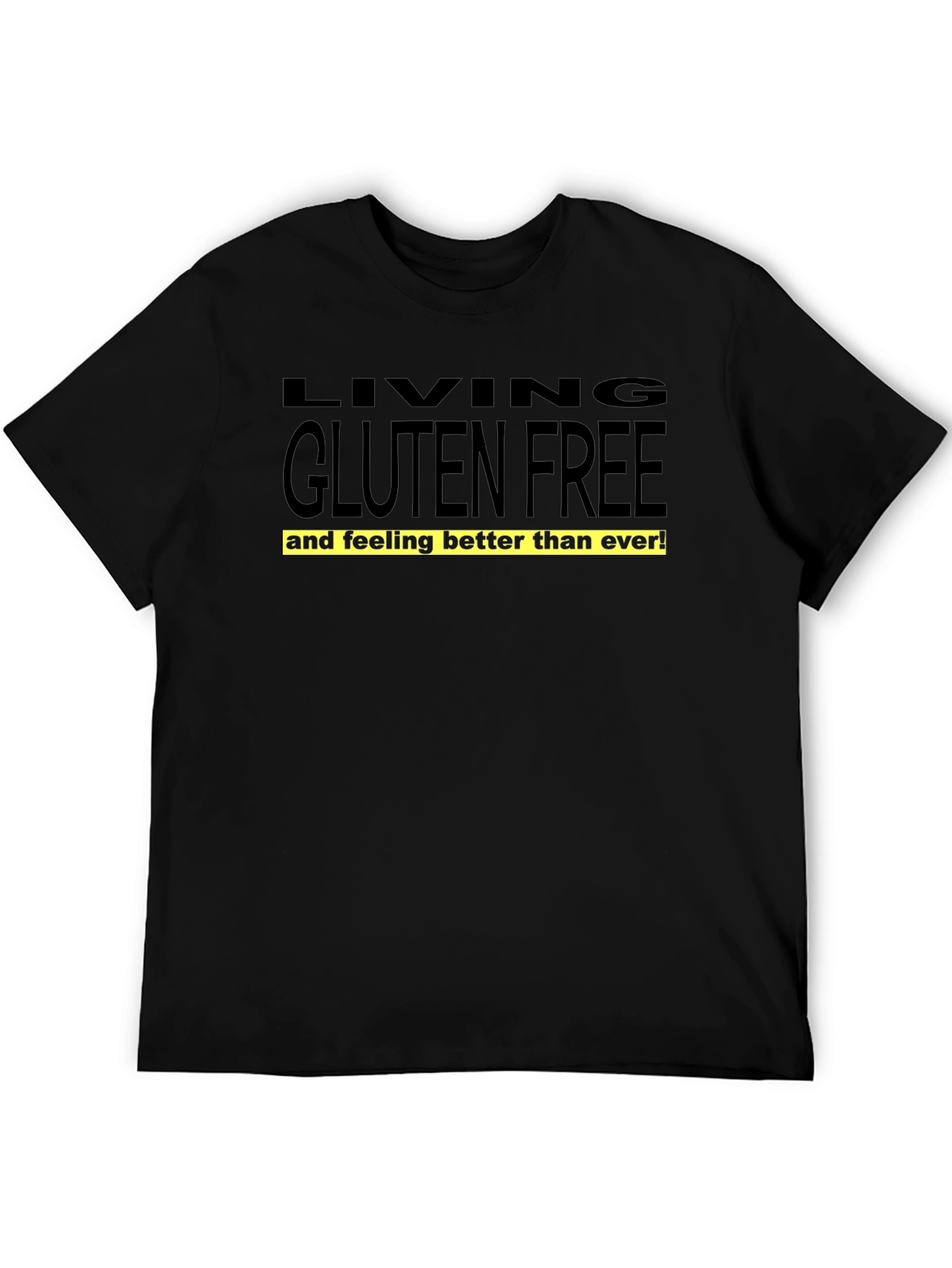 Gluten-Free Living Graphic Tee - Black