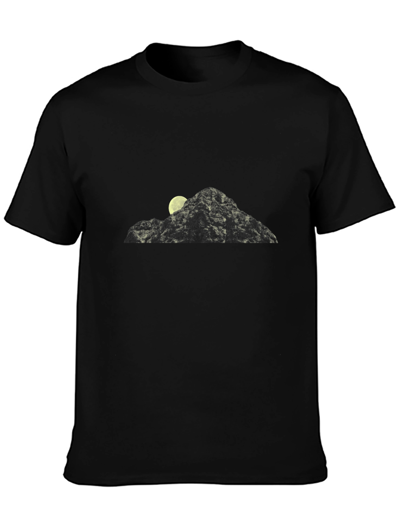 Mountain Moon Graphic Tee - Black